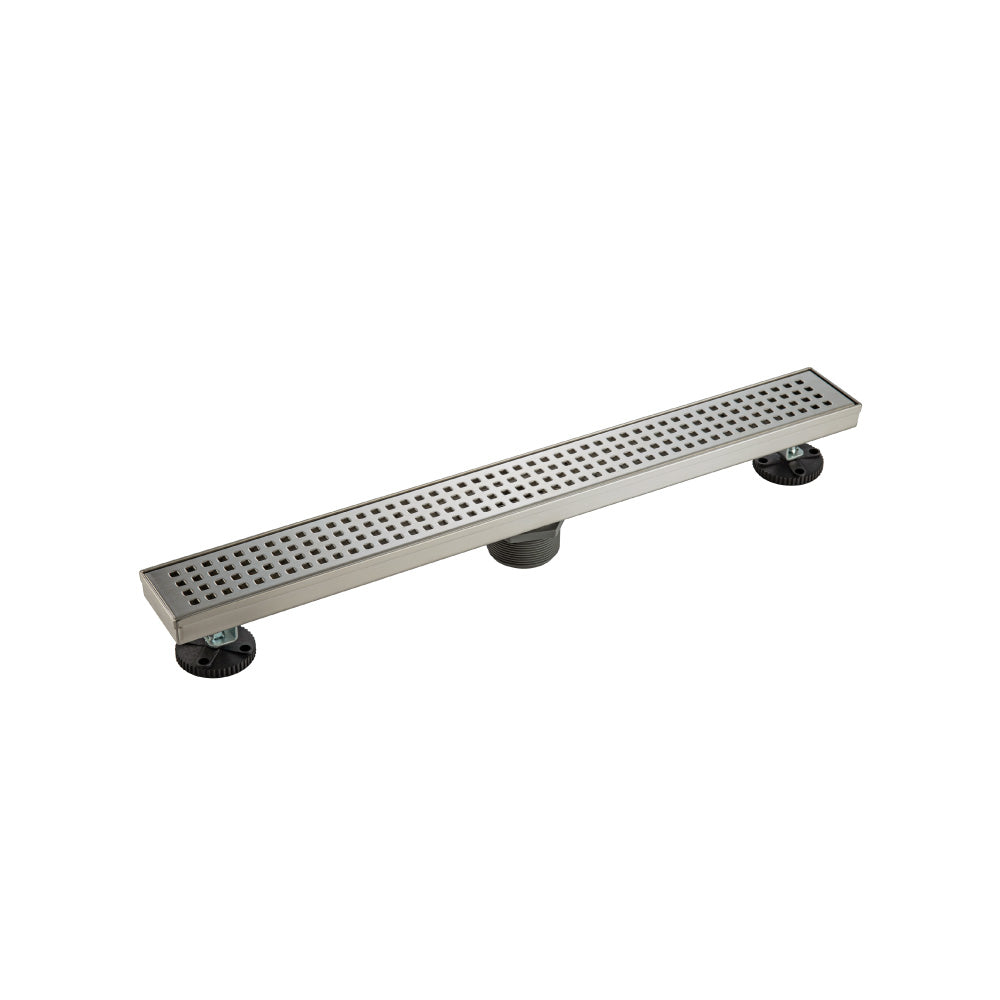 Flusso 24" Decorative Linear Drain with 2" Outlet