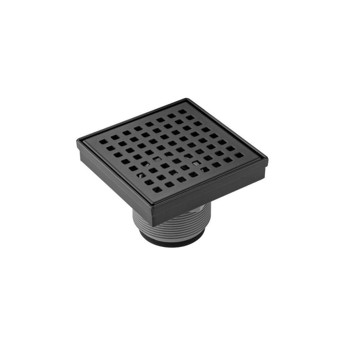 Flusso 4" Square Decorative Floor Drain with 2" Outlet