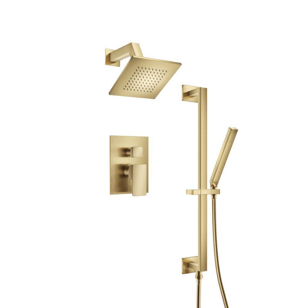 196.3400 - Two Output Shower Set - Shower Head, Hand Held And Slide Bar