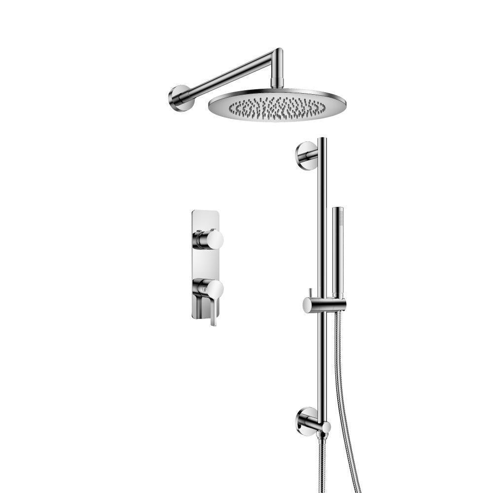 260.7350 - Two Output Shower Set - Shower Head, Hand Held And Slide Bar