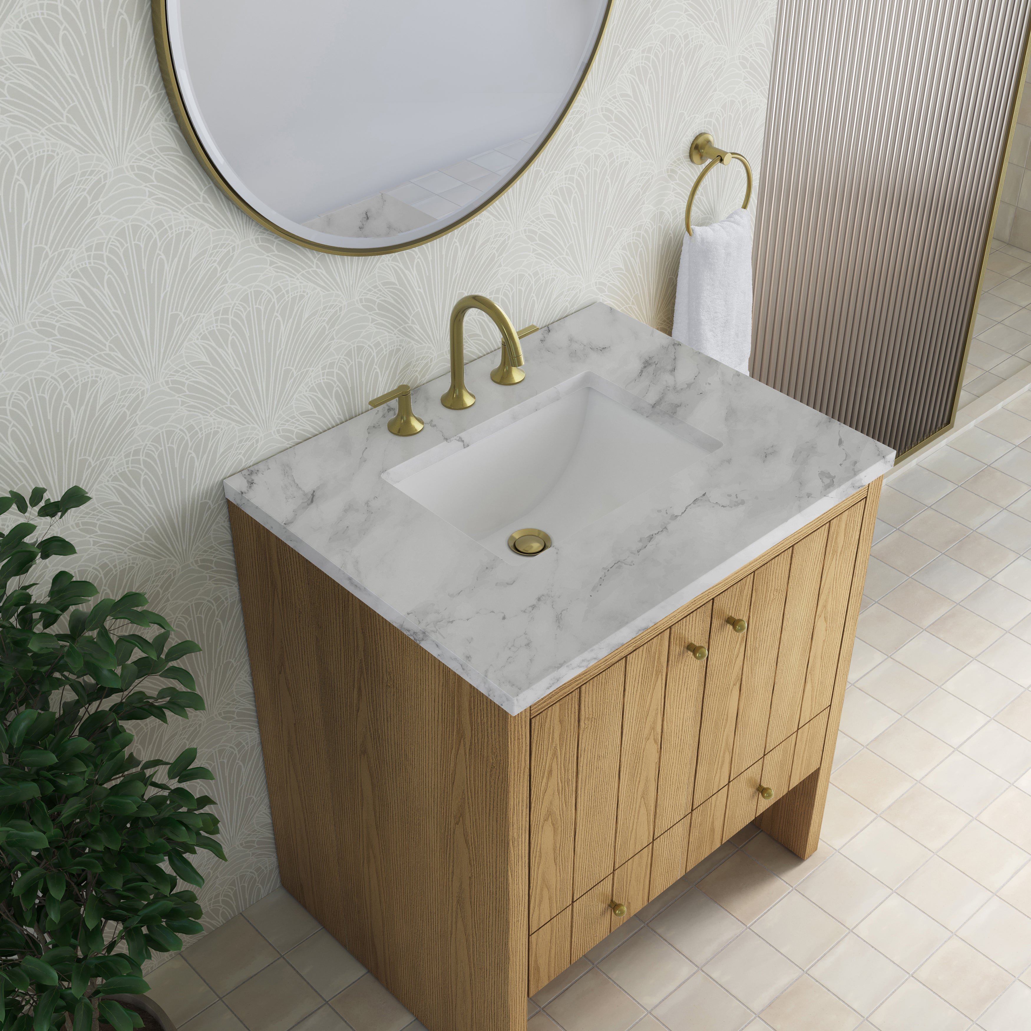 Hudson 30" Single Vanity - 3cm Stone Top