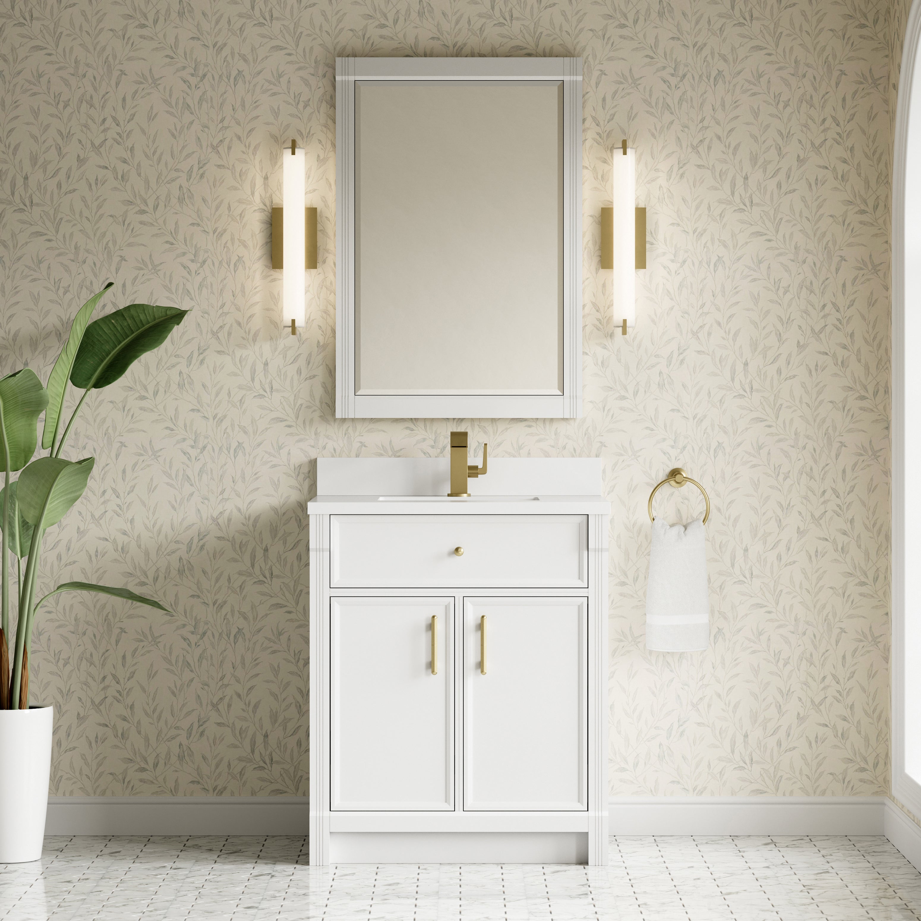 Bellshire 30" Single Vanity - 3cm Stone Top