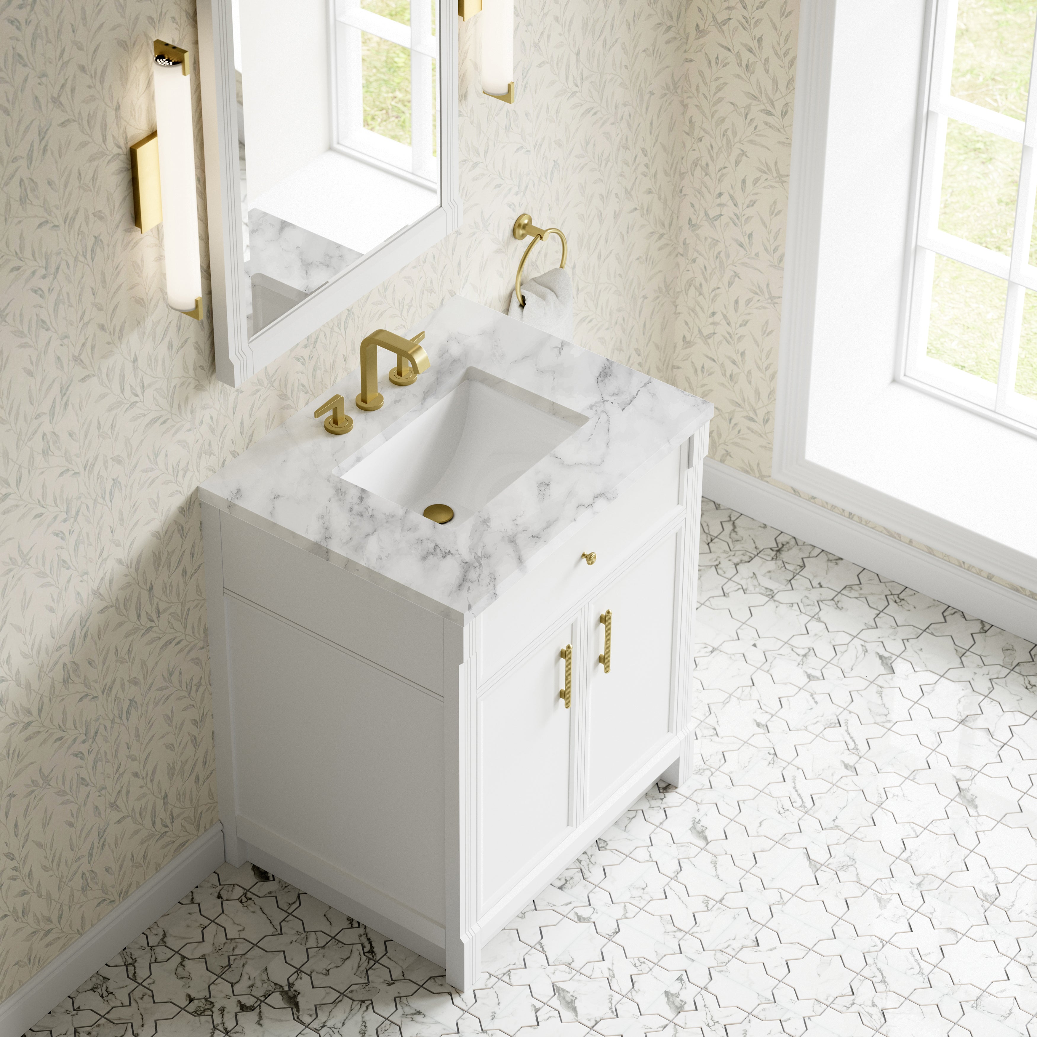 Bellshire 30" Single Vanity - 3cm Stone Top