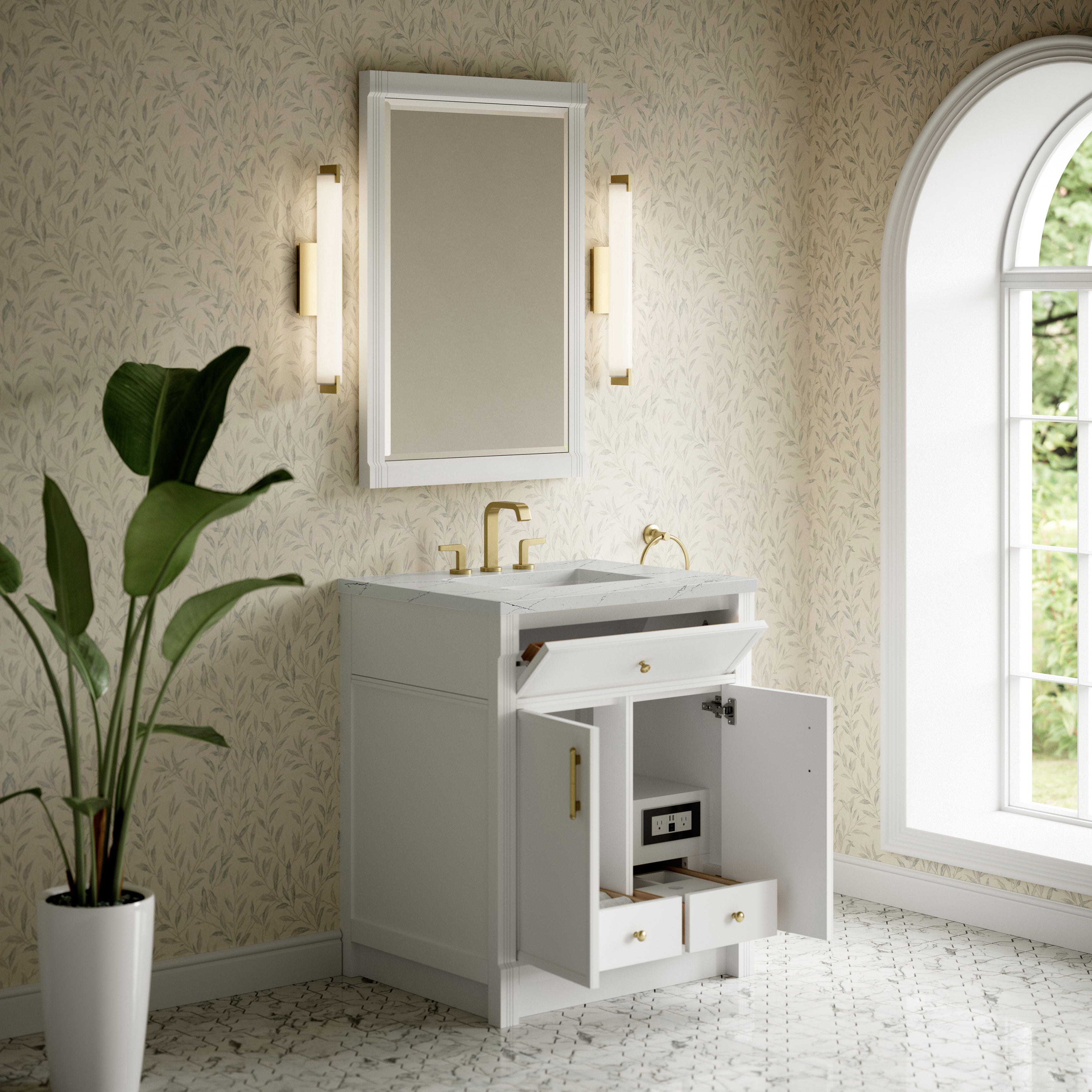 Bellshire 30" Single Vanity - 3cm Stone Top