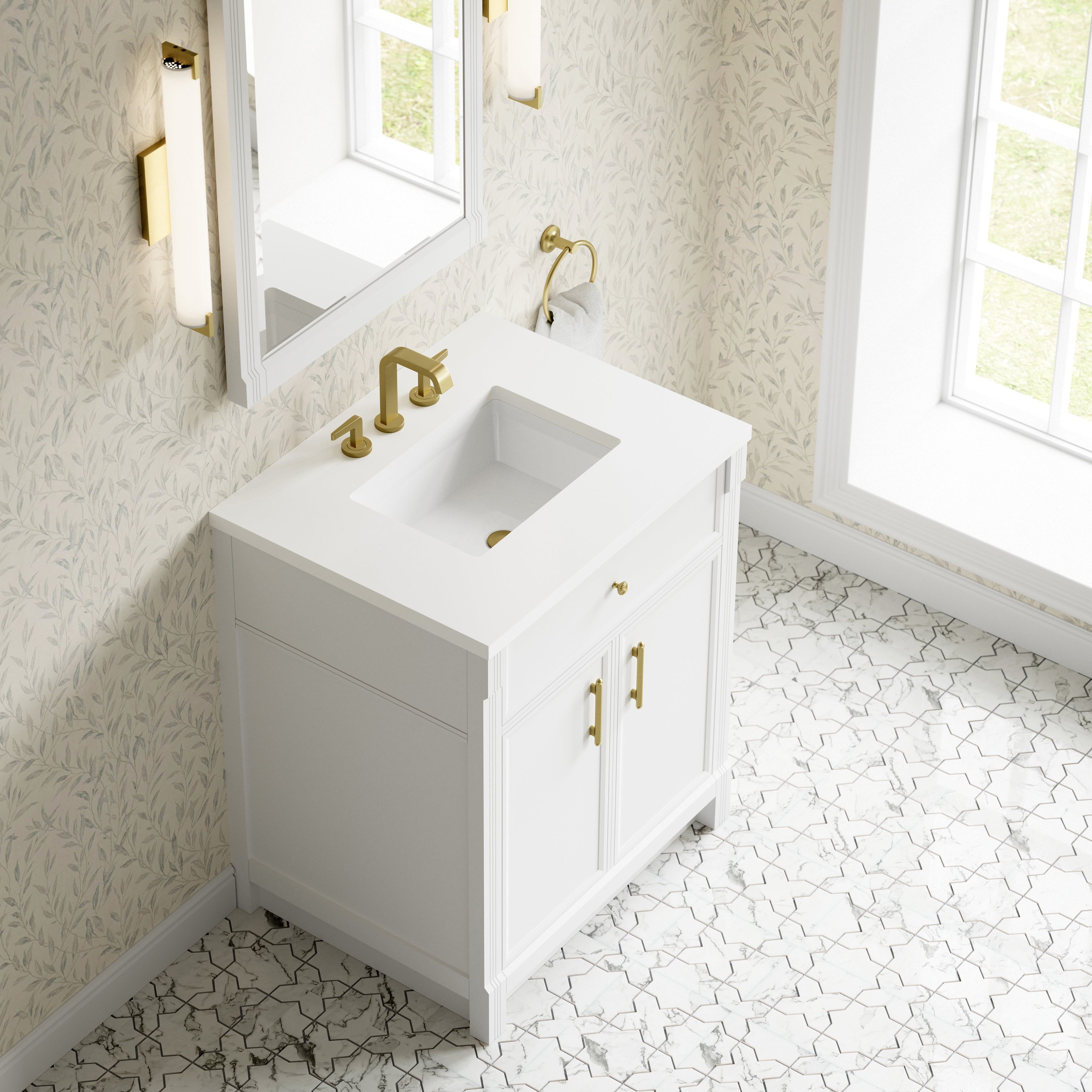Bellshire 30" Single Vanity - 3cm Stone Top