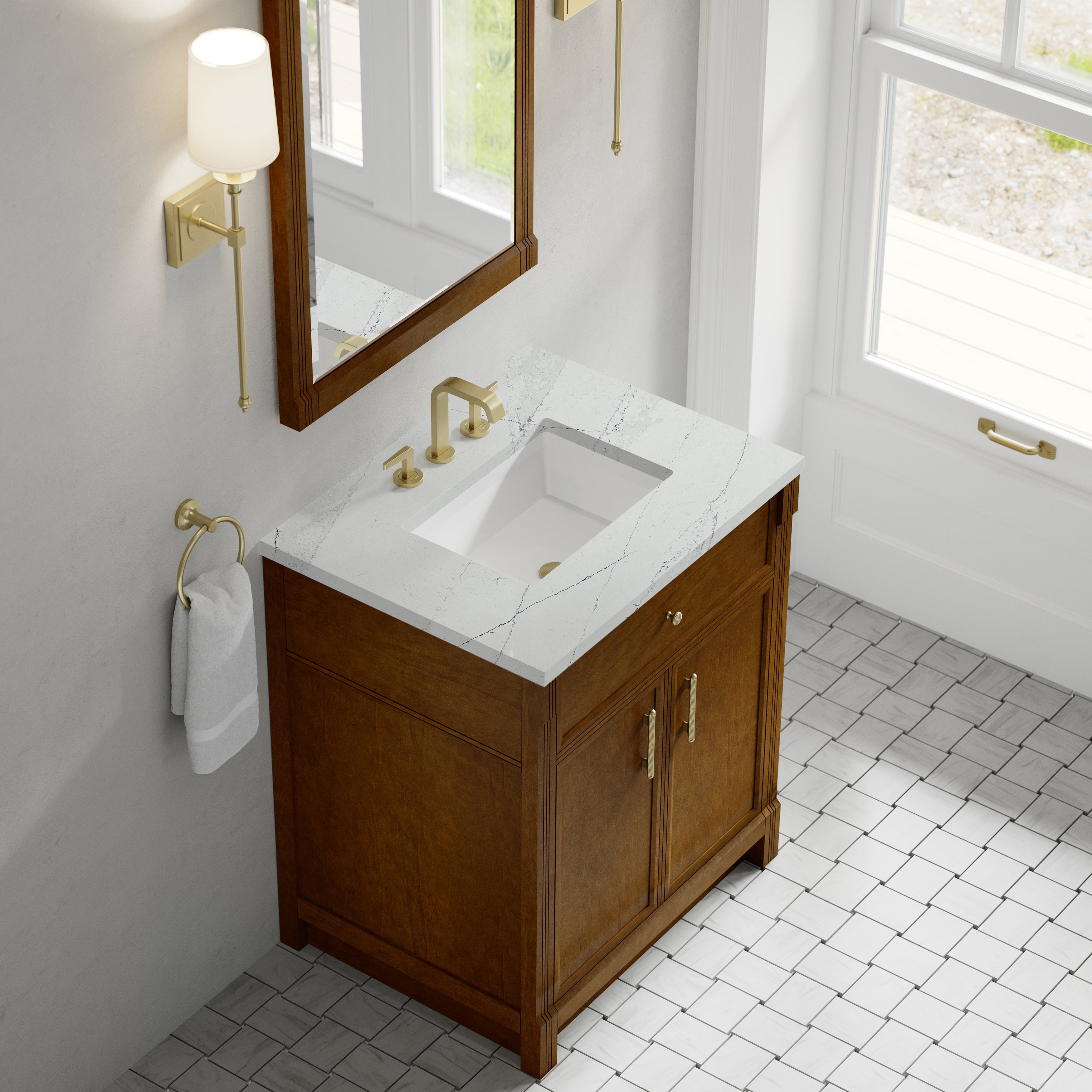 Bellshire 30" Single Vanity - 3cm Stone Top