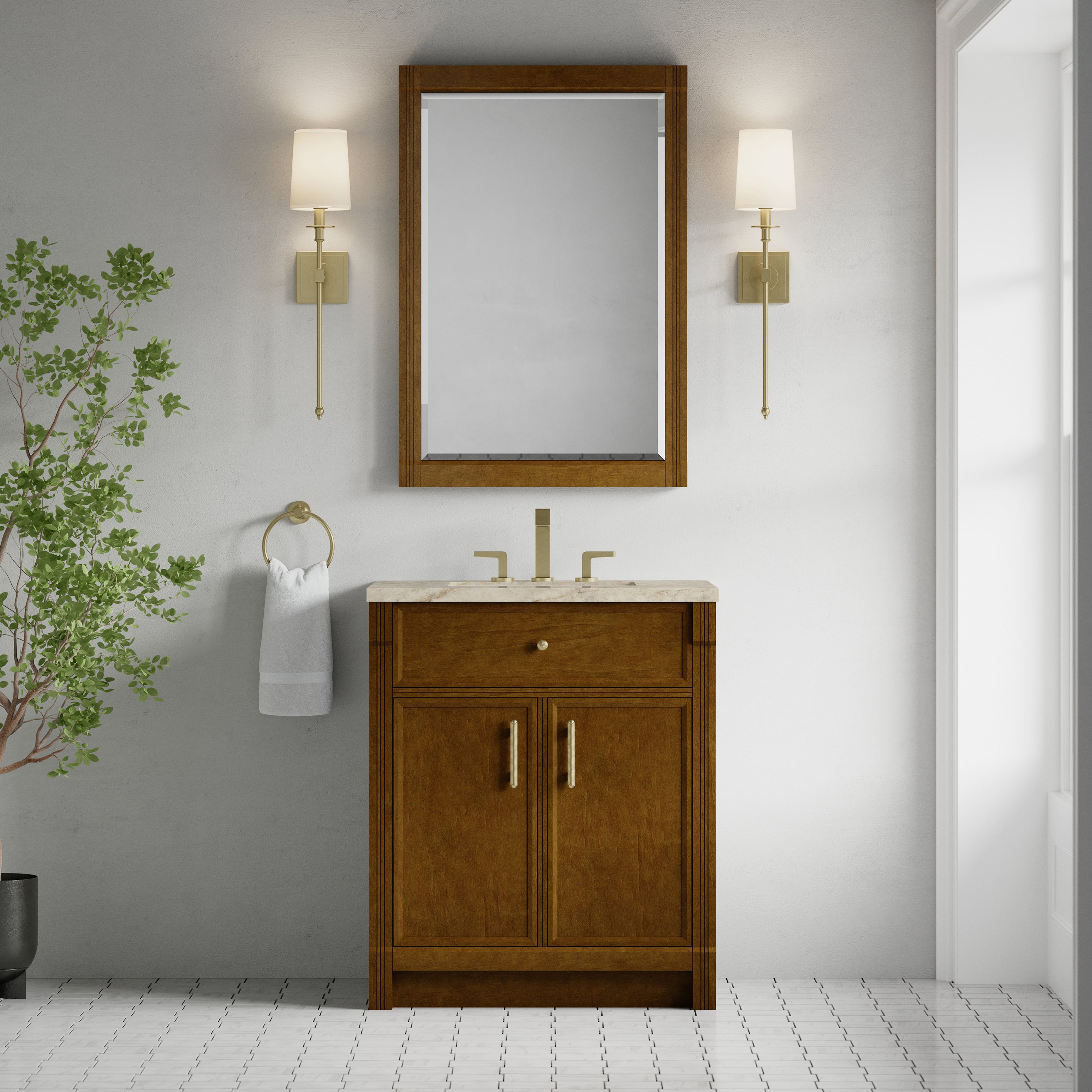 Bellshire 30" Single Vanity - 3cm Stone Top