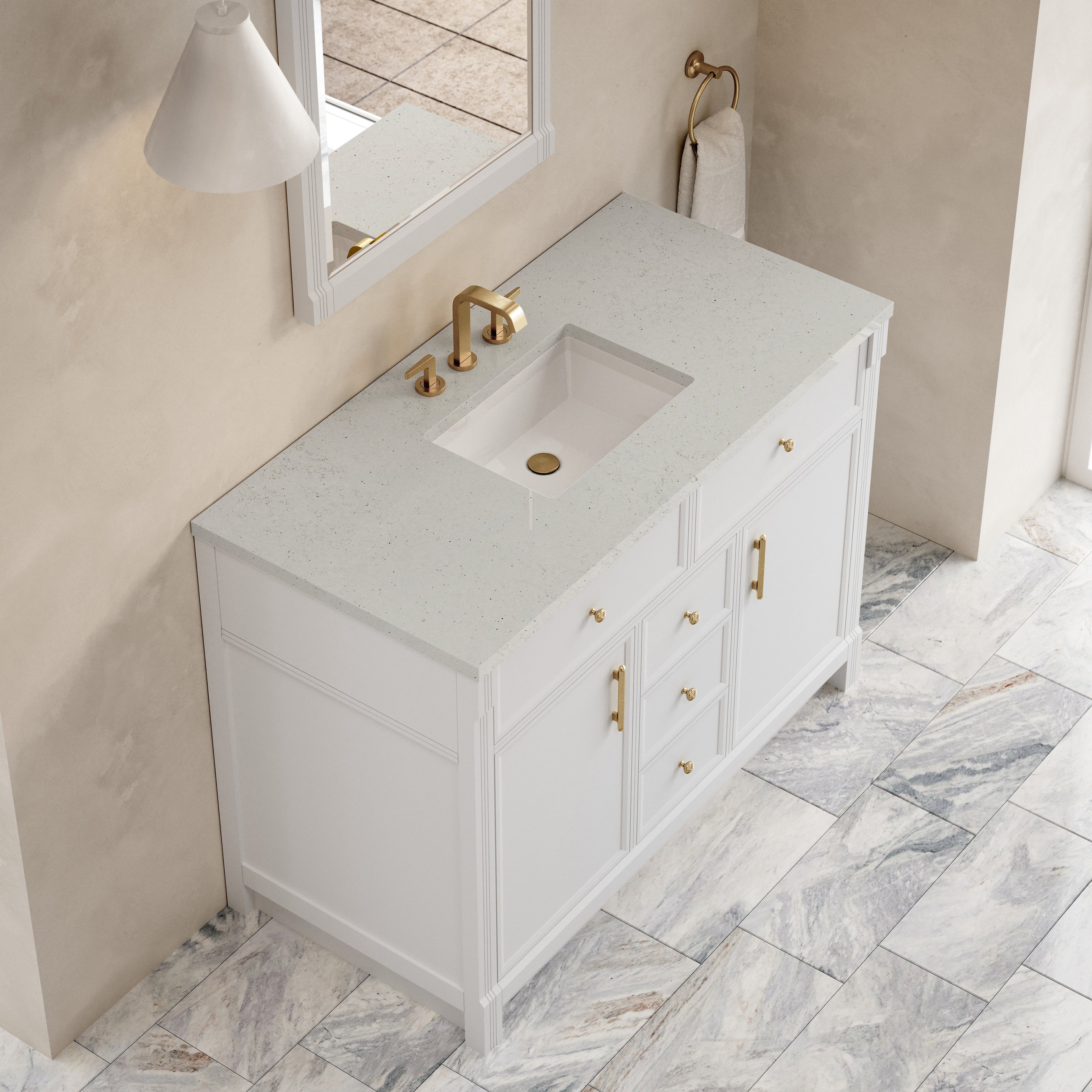 Bellshire 48" Single Vanity - 3cm Stone Top