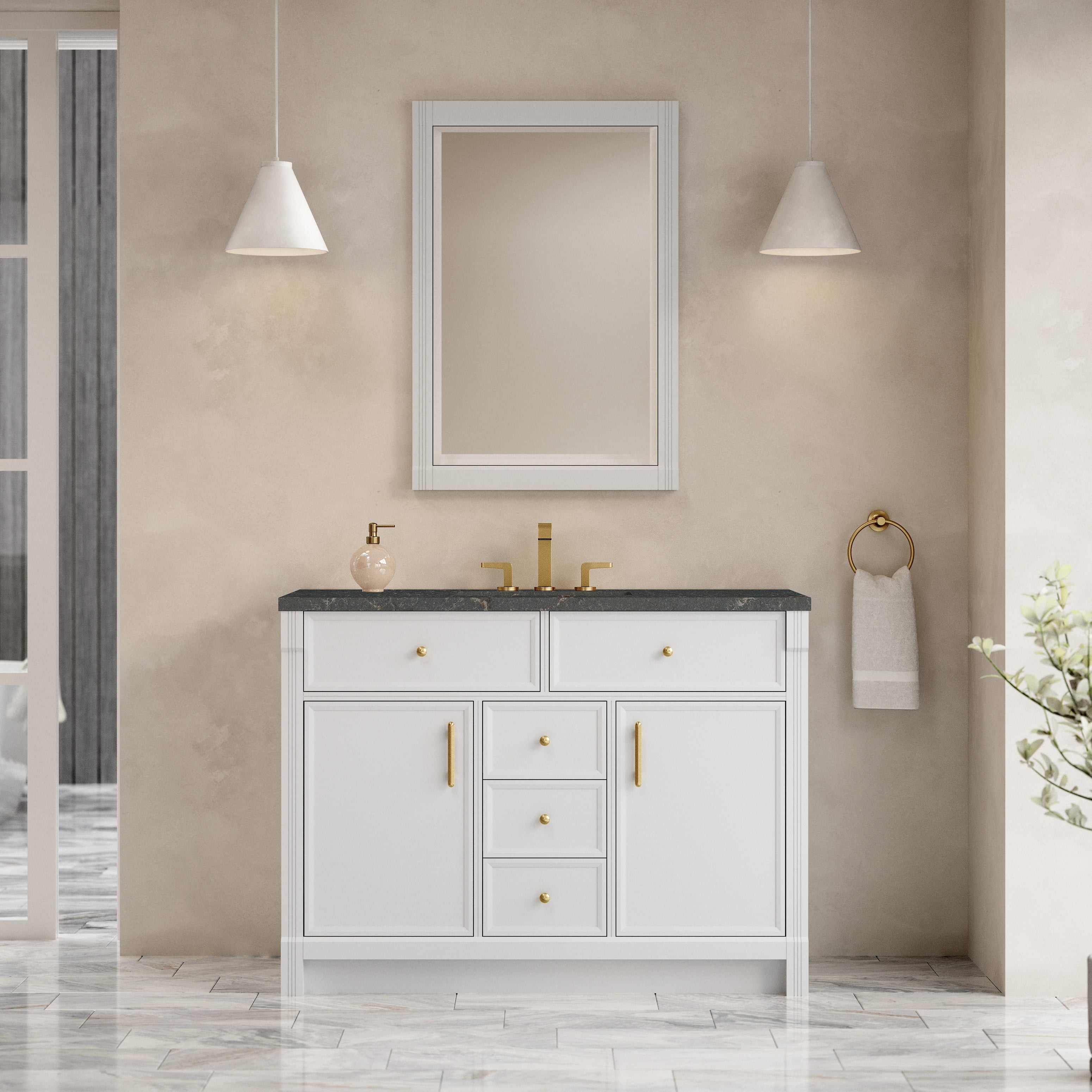 Bellshire 48" Single Vanity - 3cm Stone Top