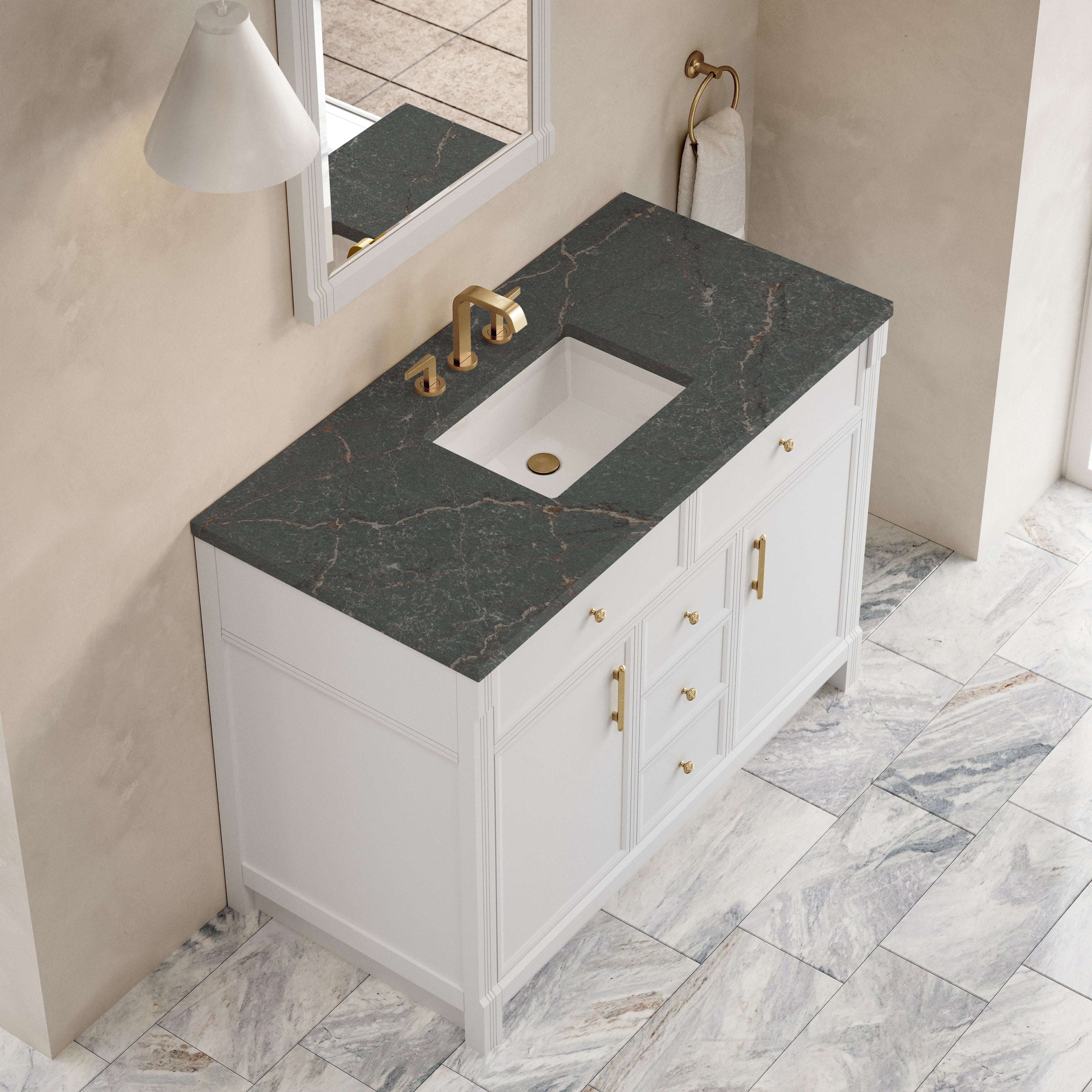 Bellshire 48" Single Vanity - 3cm Stone Top