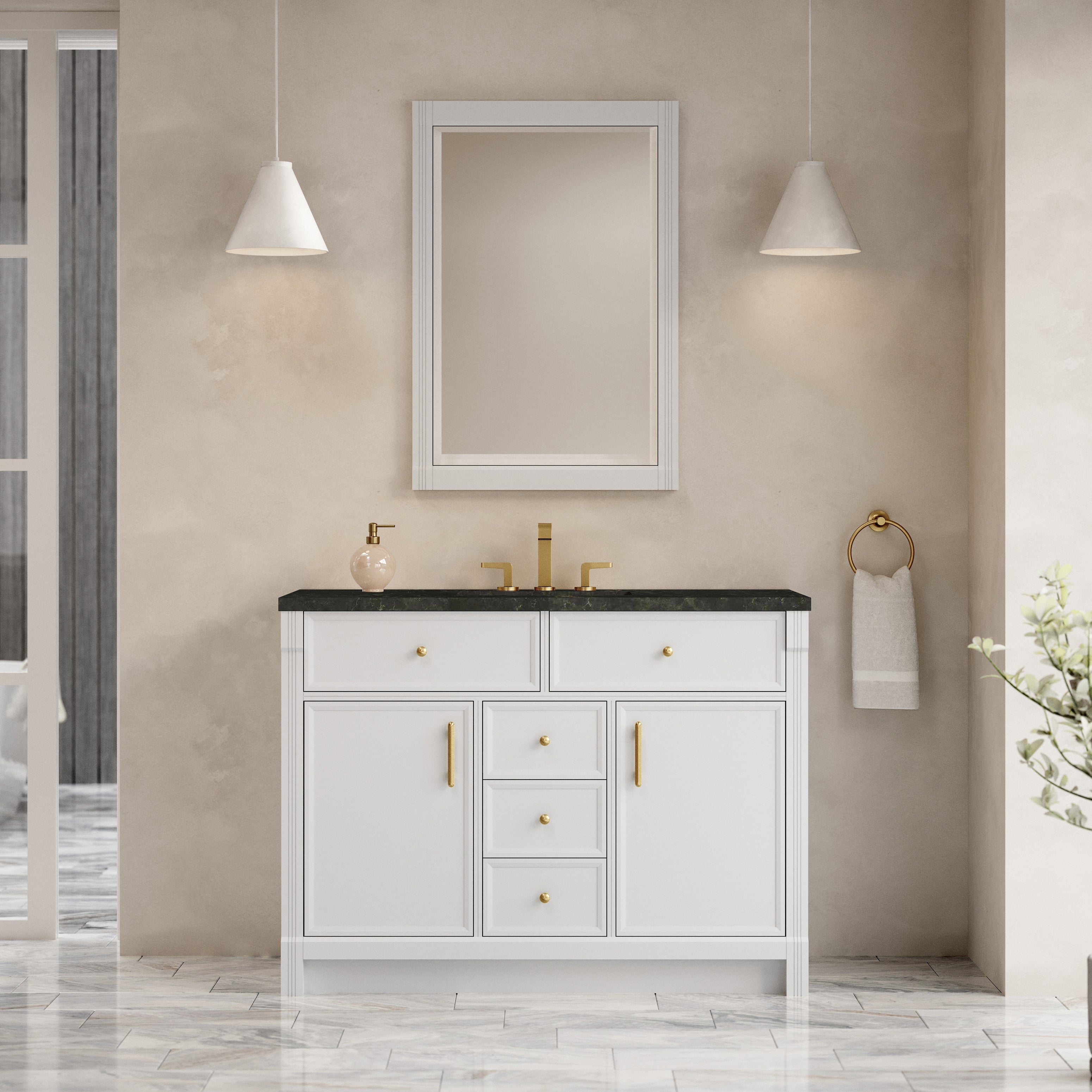 Bellshire 48" Single Vanity - 3cm Stone Top
