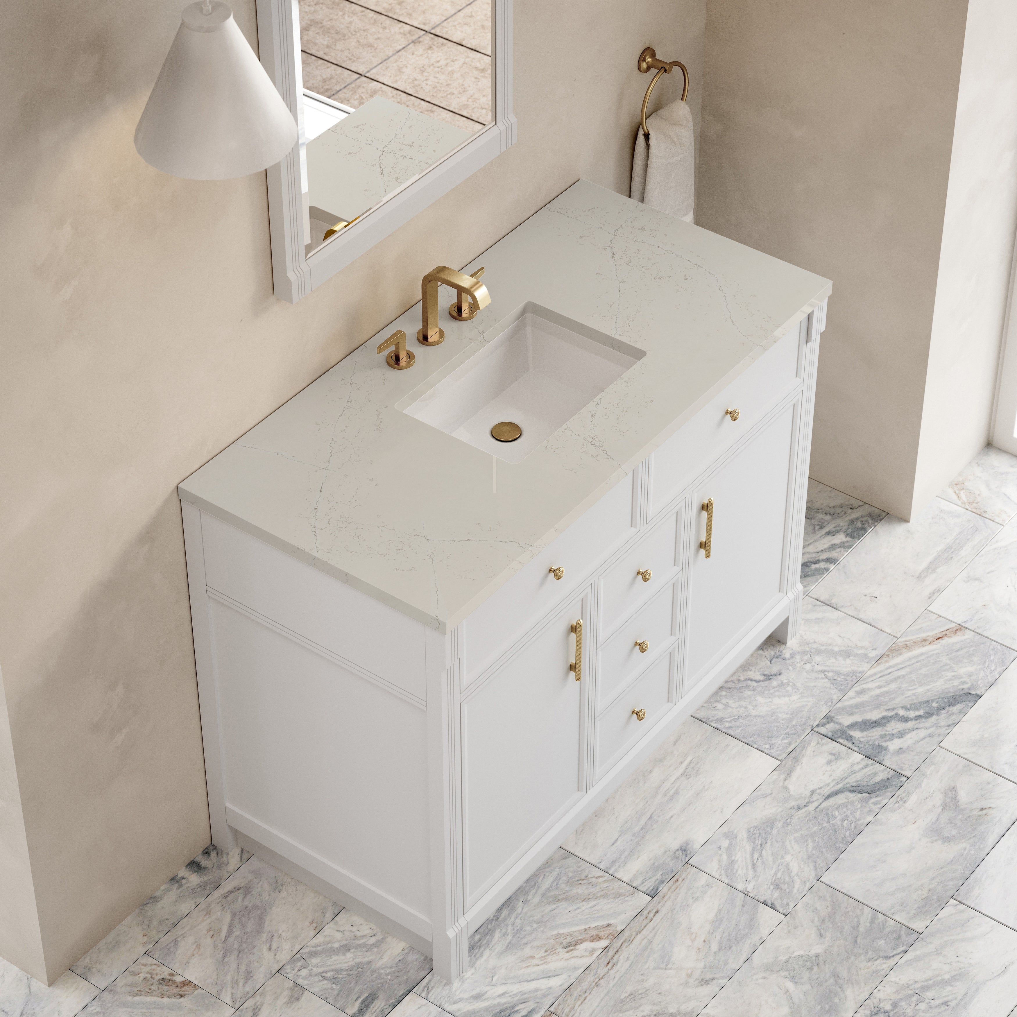 Bellshire 48" Single Vanity - 3cm Stone Top