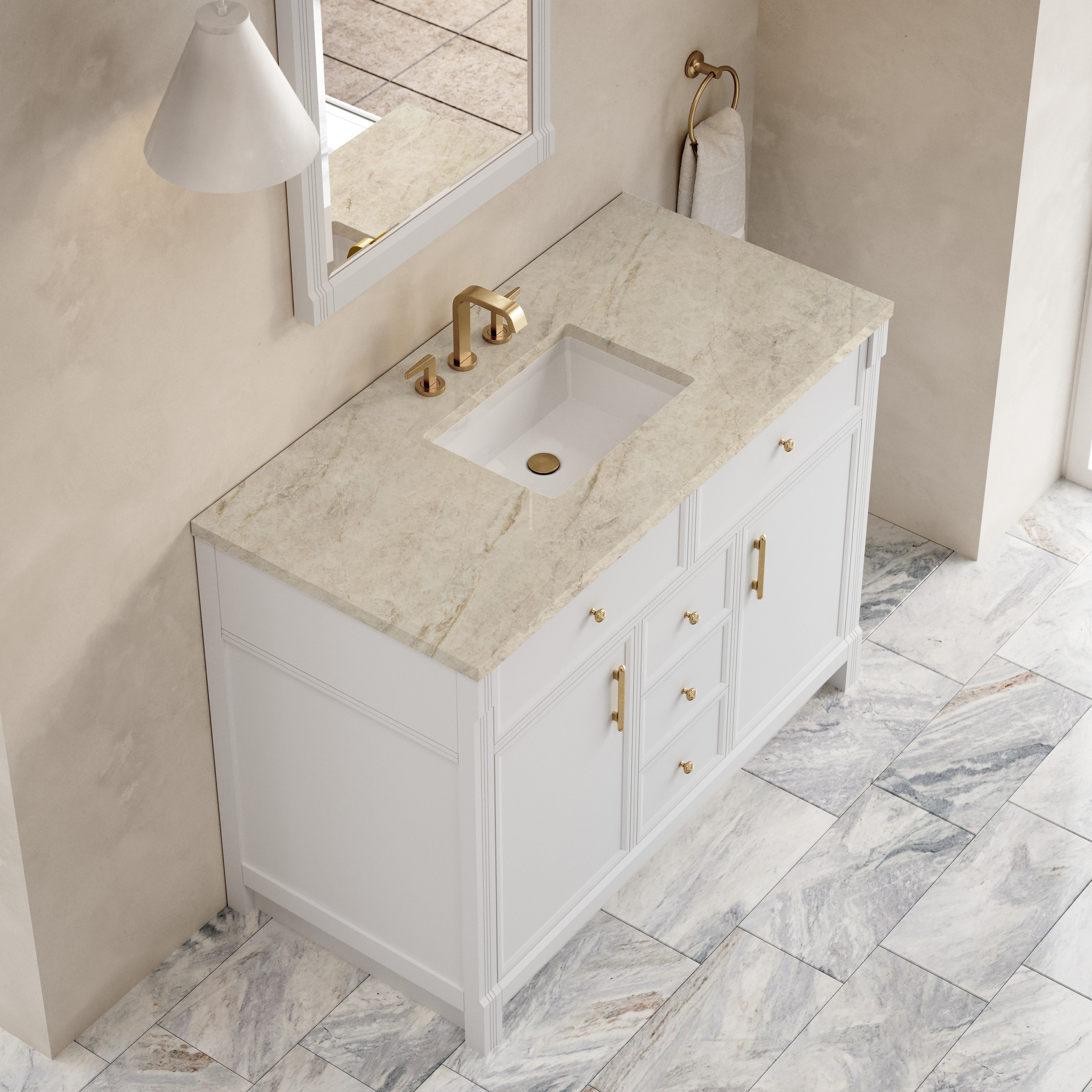 Bellshire 48" Single Vanity - 3cm Stone Top