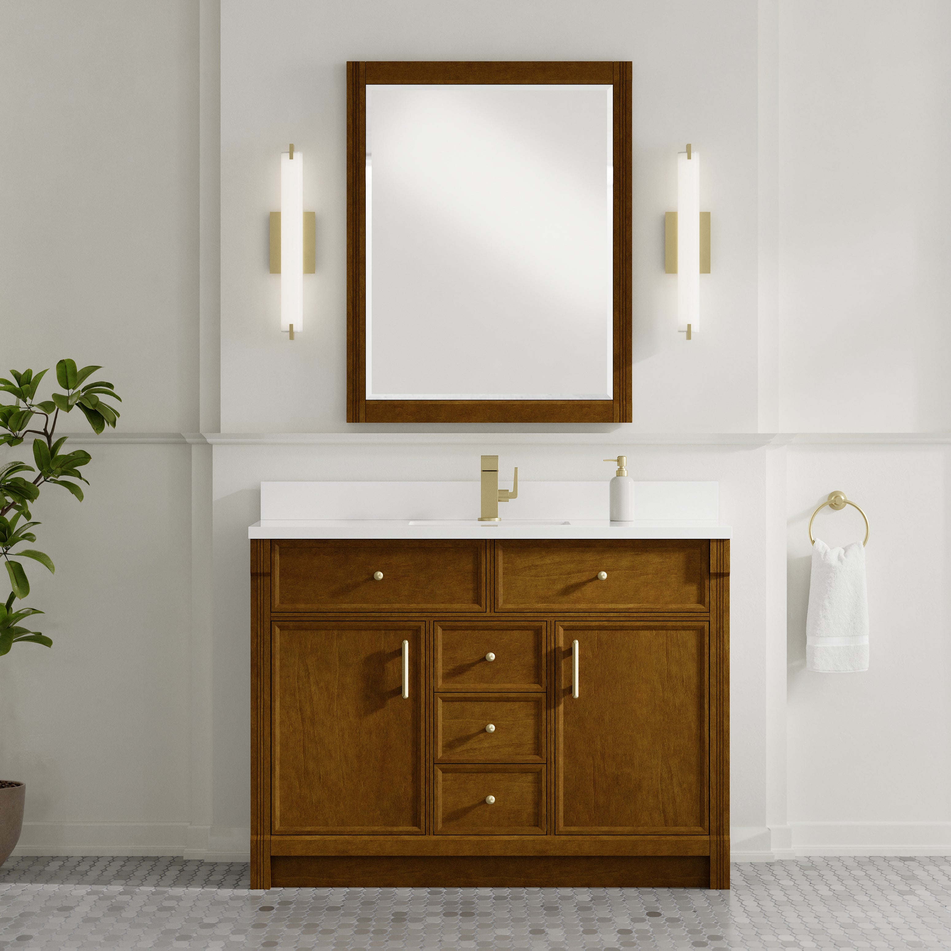 Bellshire 48" Single Vanity - 3cm Stone Top