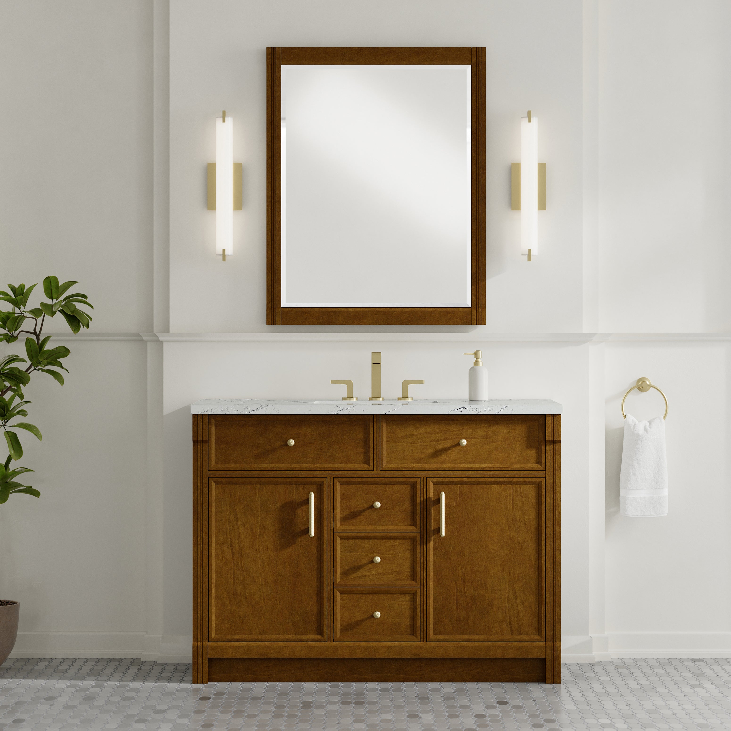 Bellshire 48" Single Vanity - 3cm Stone Top
