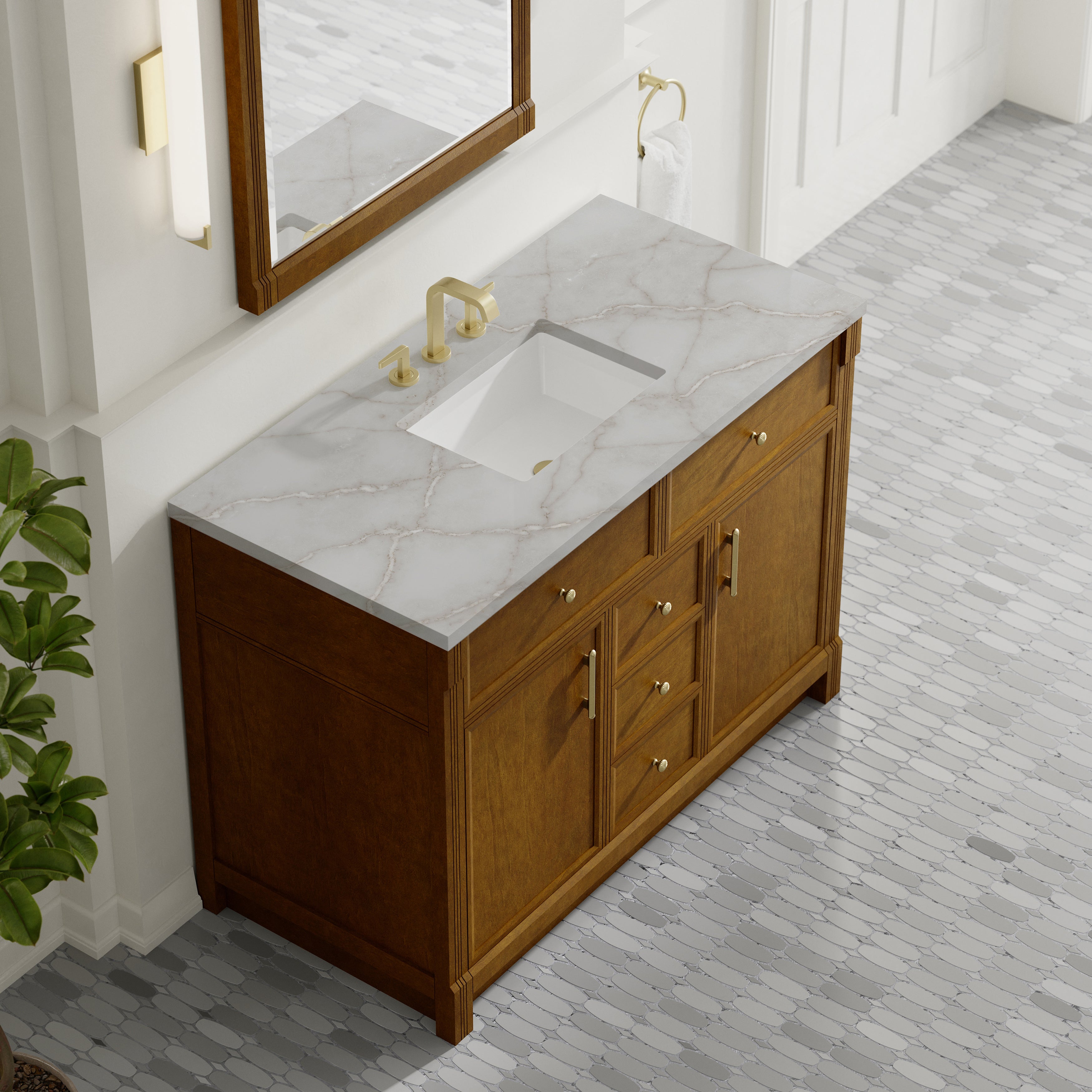 Bellshire 48" Single Vanity - 3cm Stone Top