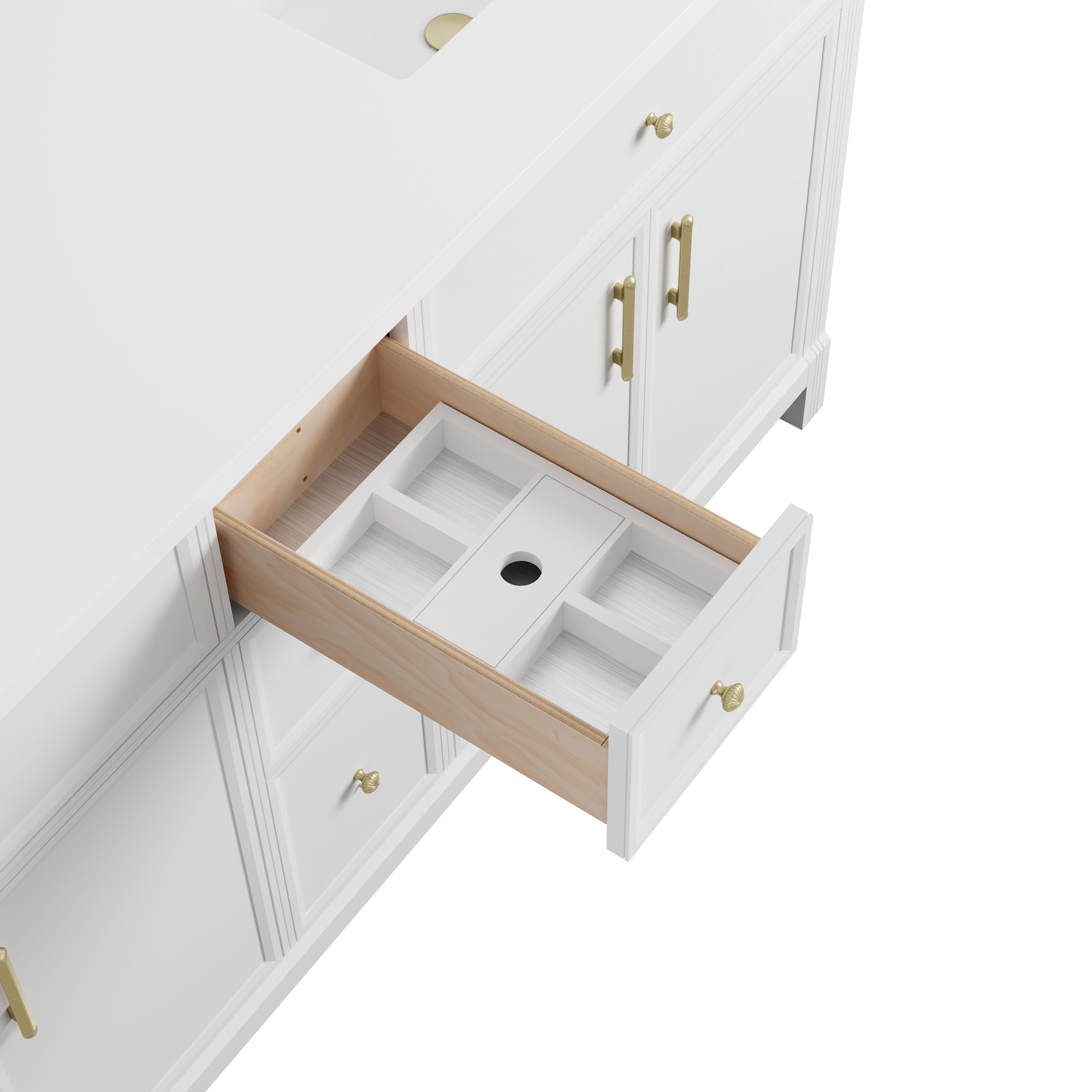 Bellshire 72" Double Vanity - 3cm Stone Top
