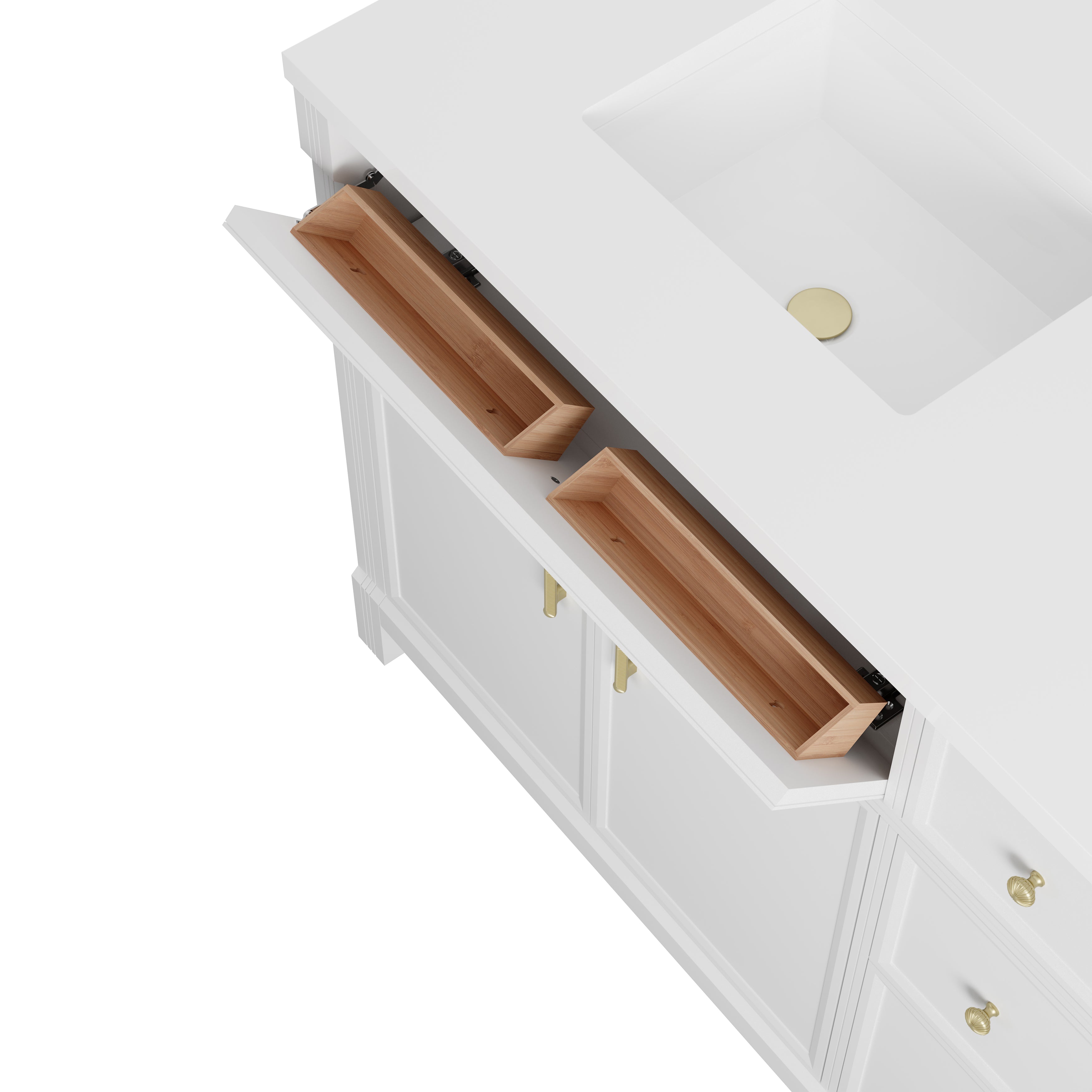 Bellshire 72" Double Vanity - 3cm Stone Top