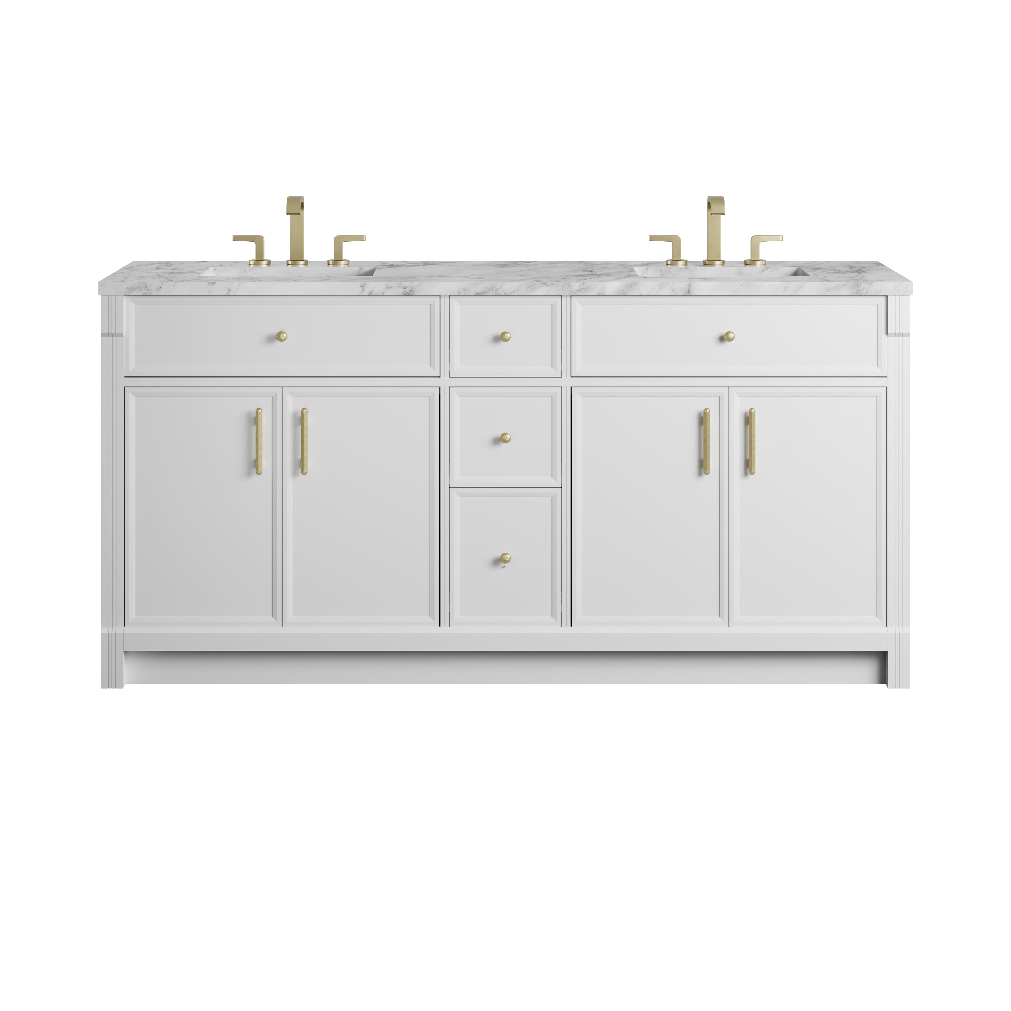 Bellshire 72" Double Vanity - 3cm Stone Top