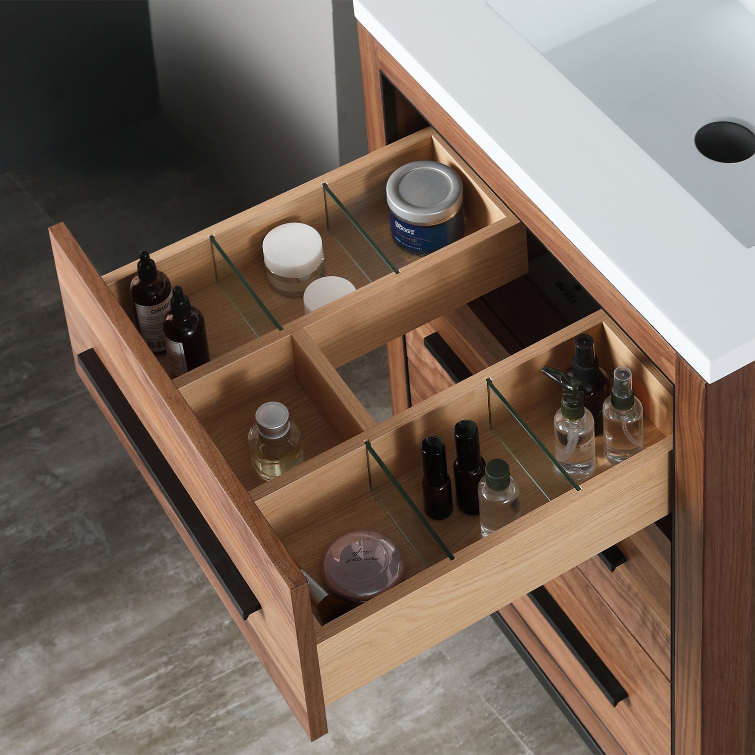 Vanity Adrian 25 - Integrated Solid Surface - Rectangular