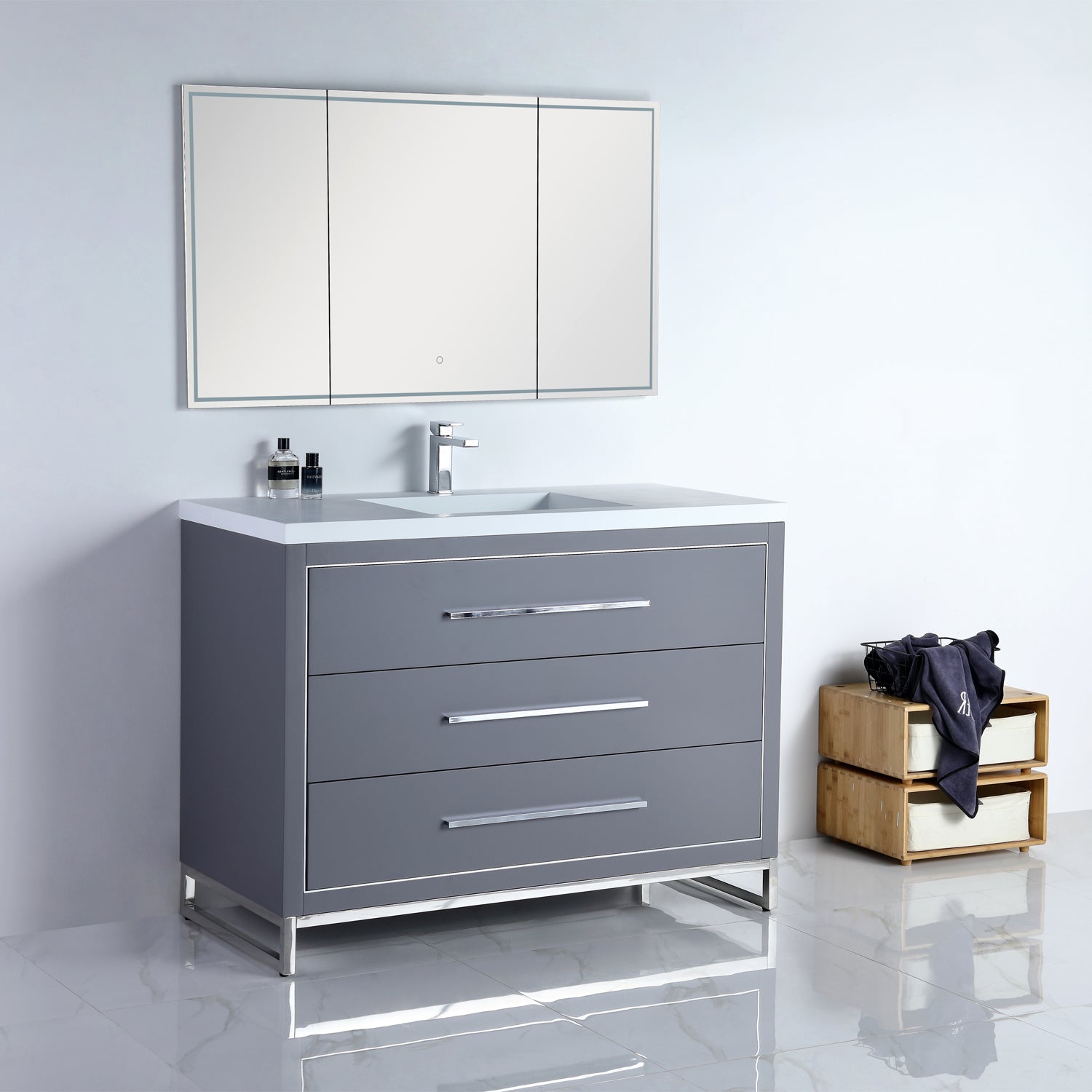 Adrian 49" Vanity - Integrated Infinity Top