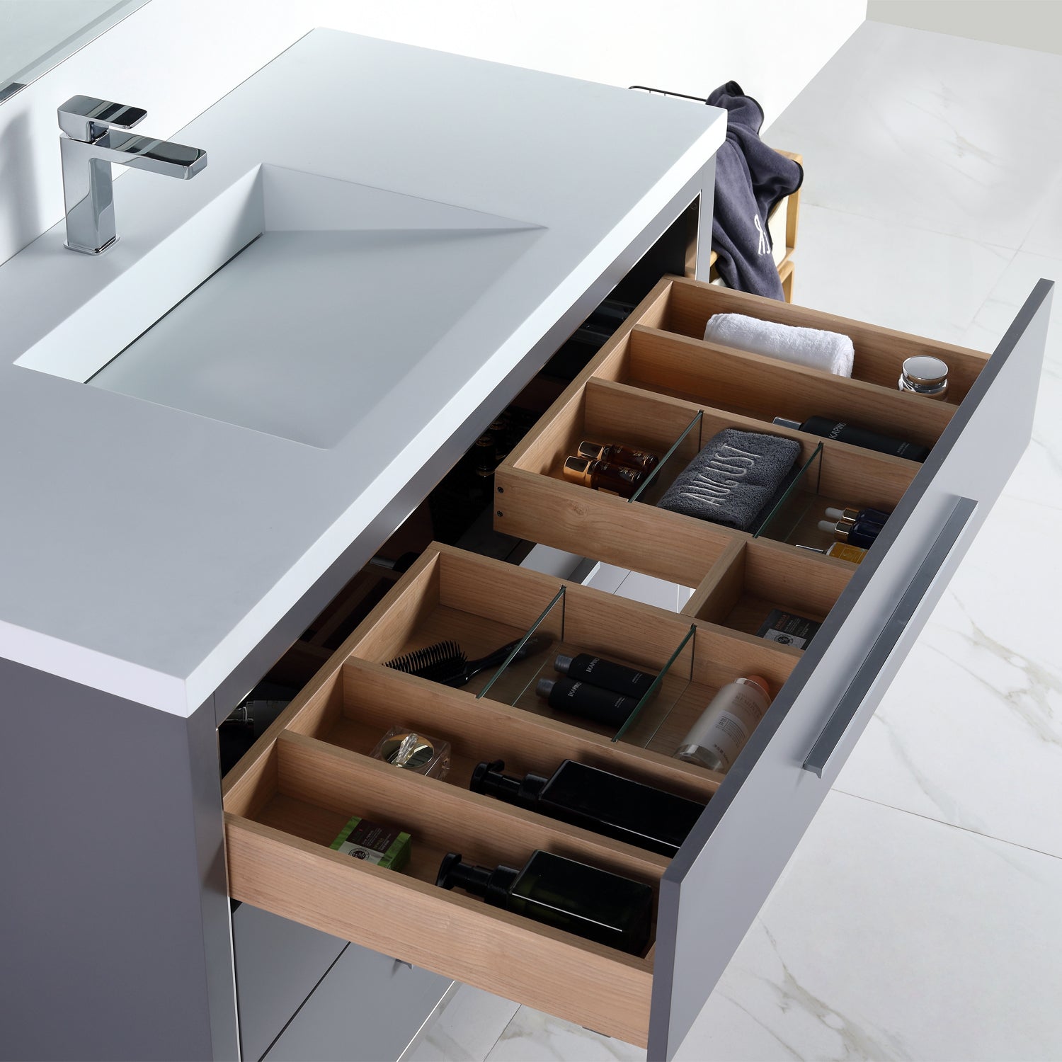 Adrian 49" Vanity - Integrated Infinity Top