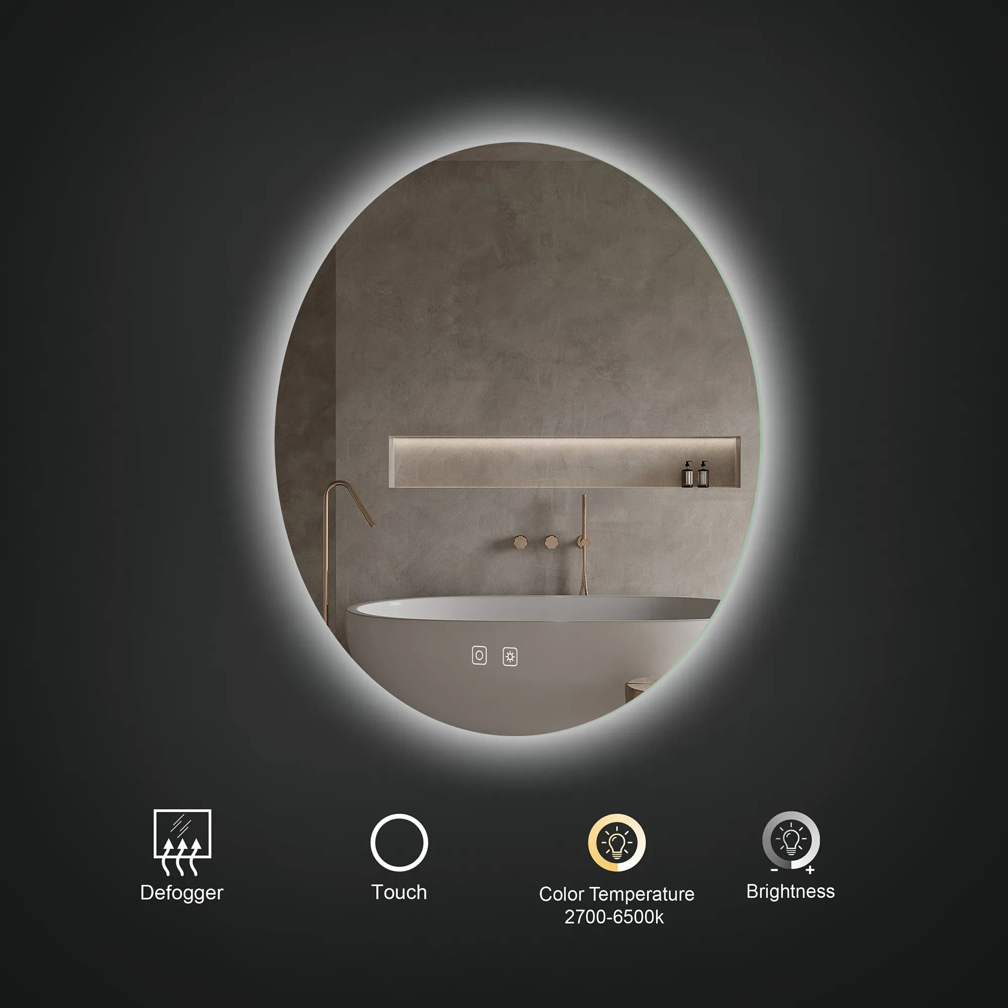 Atlas Lighted Mirror
