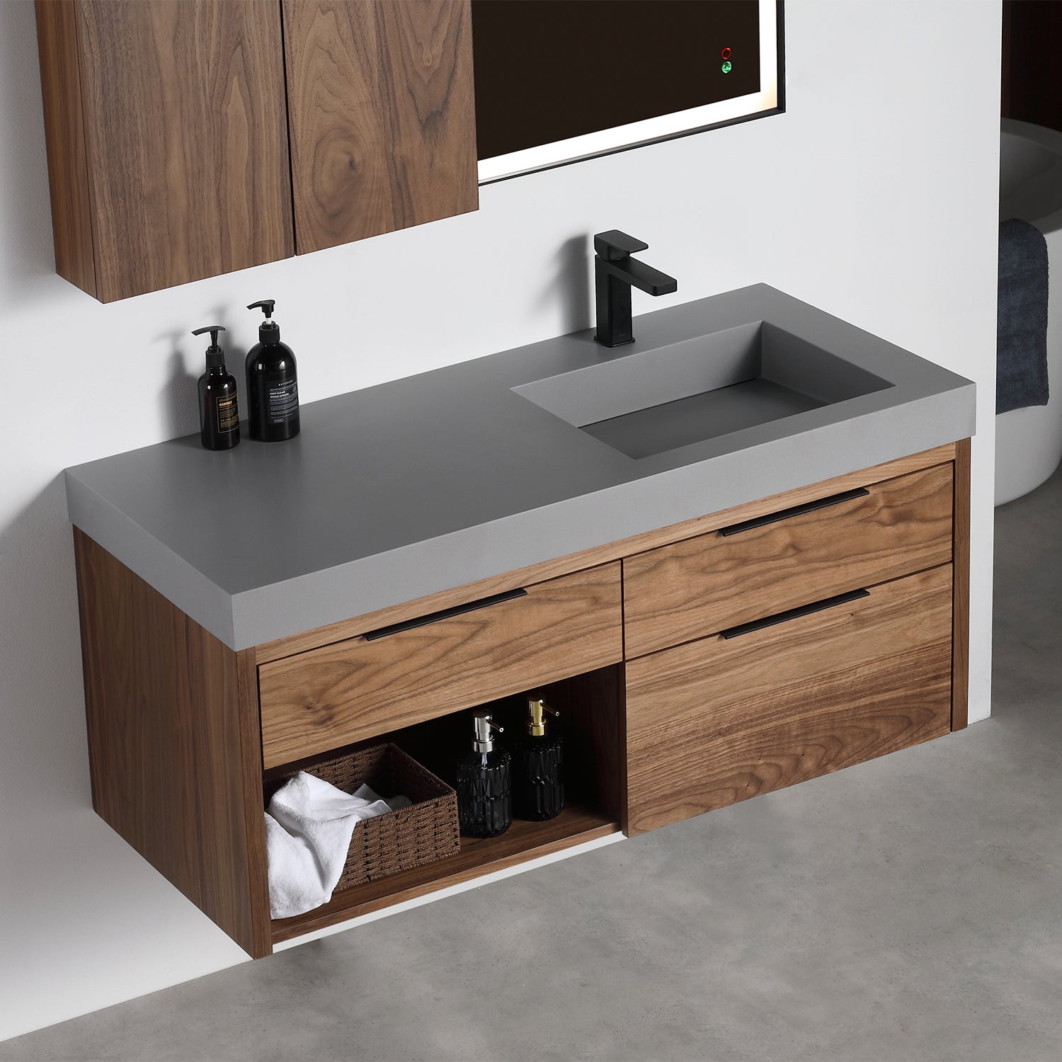 Collins 48" Vanity - Integrated Infinity Top