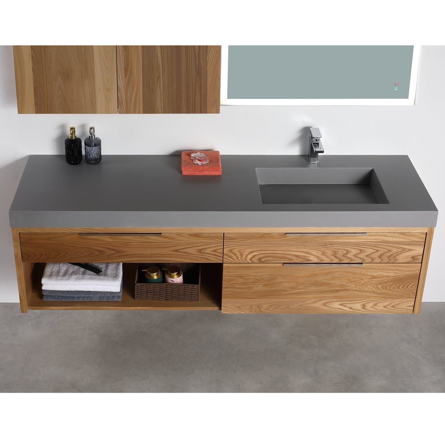 Collins 72" Vanity - Integrated Infinity Top
