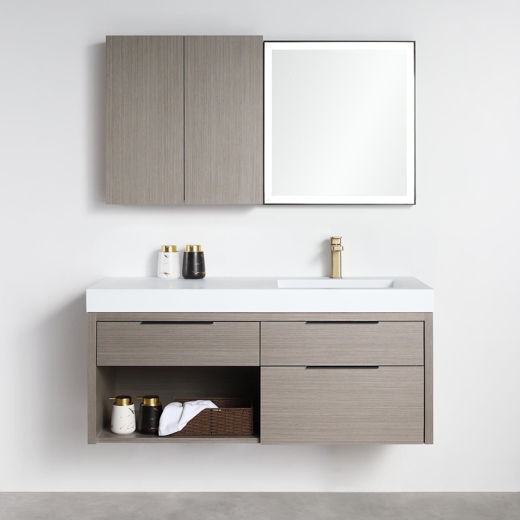Collins 48" Vanity - Integrated Infinity Top