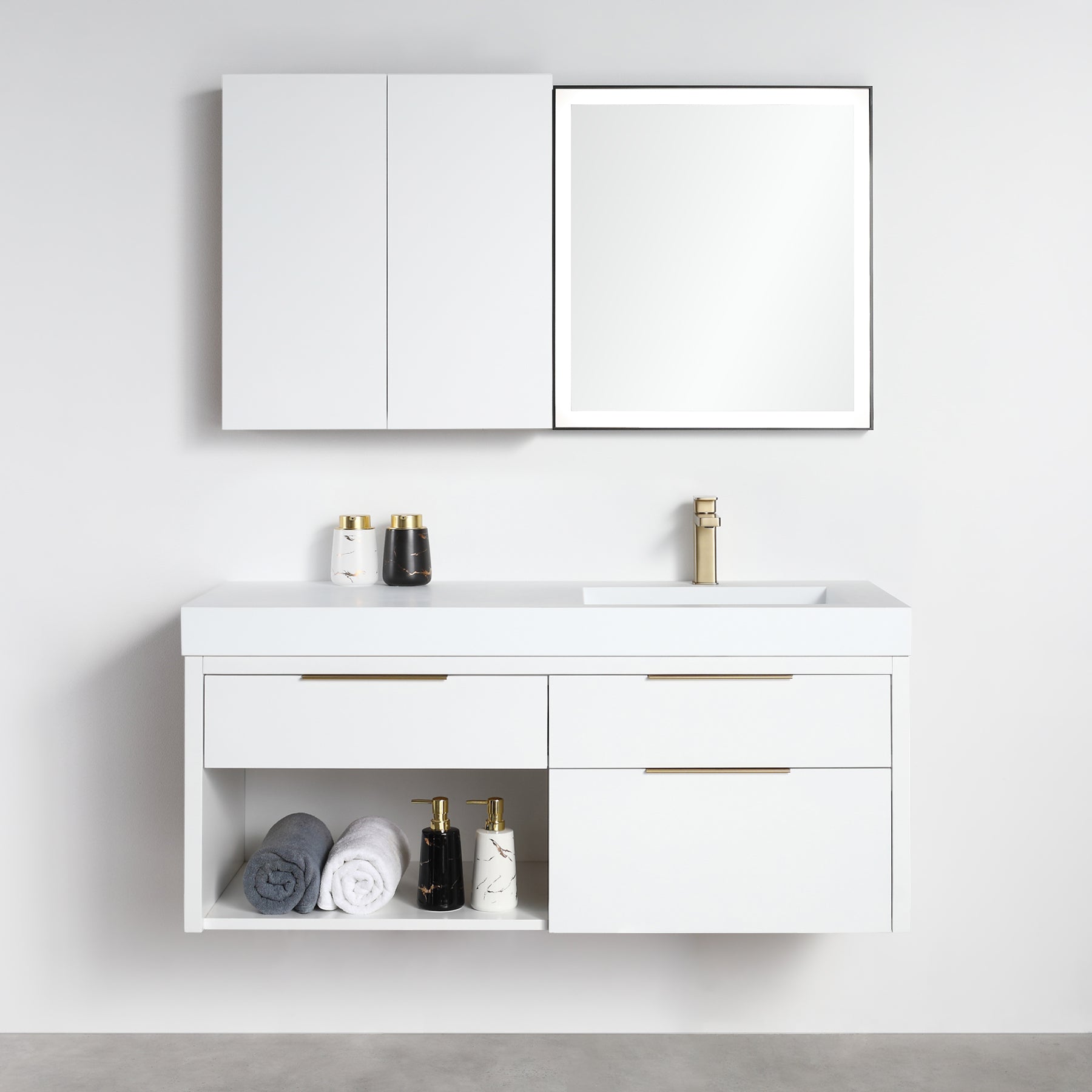 Collins 48" Vanity - Integrated Infinity Top