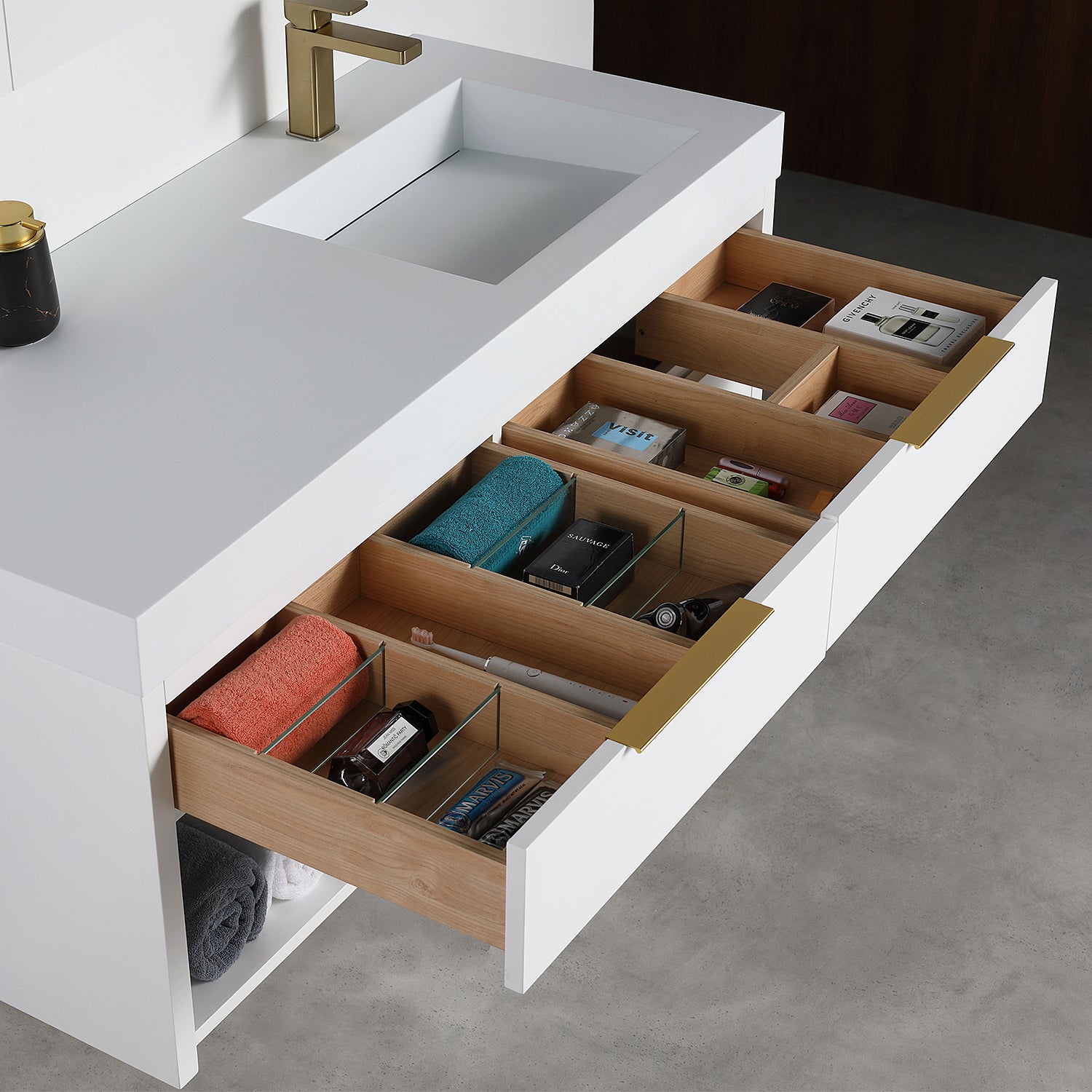 Collins 48" Vanity - Integrated Infinity Top