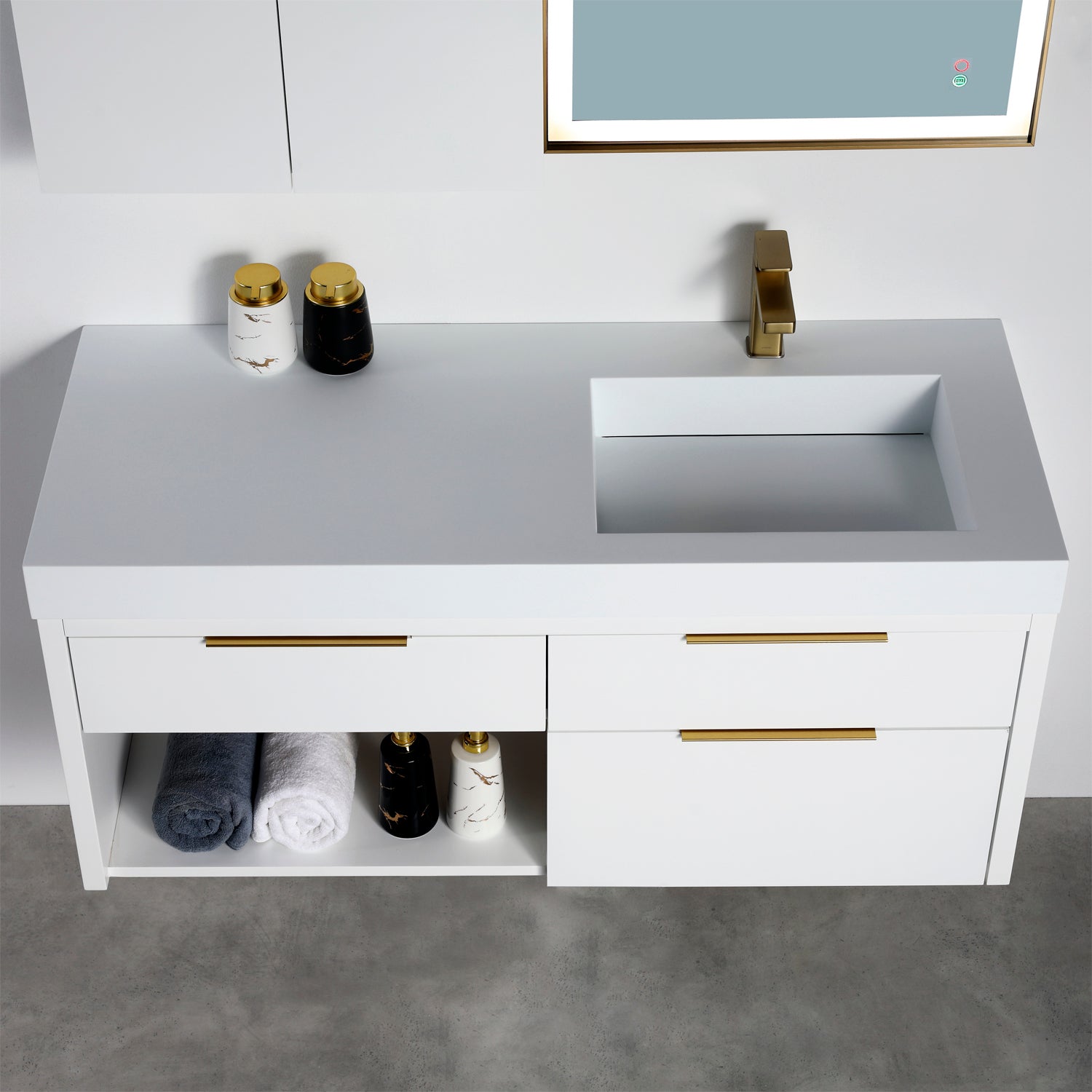 Collins 48" Vanity - Integrated Infinity Top