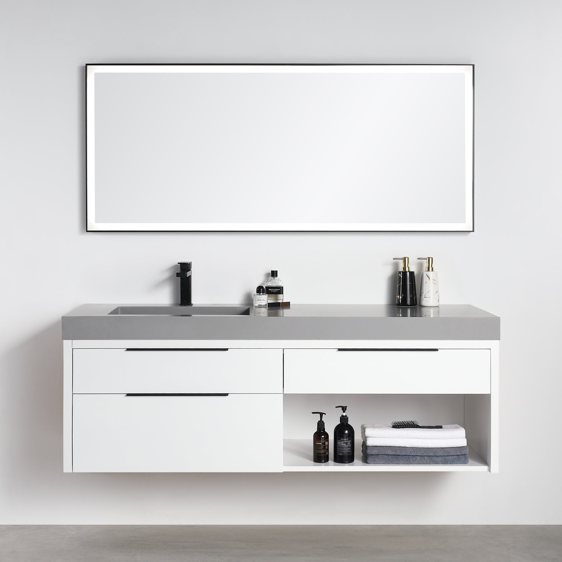 Vanity Collins 60 - Integrated Solid Surface - Infinity