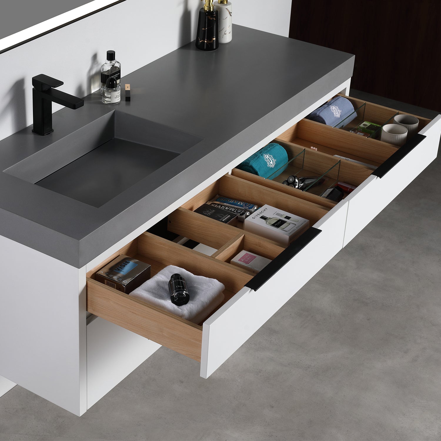 Vanity Collins 60 - Integrated Solid Surface - Infinity