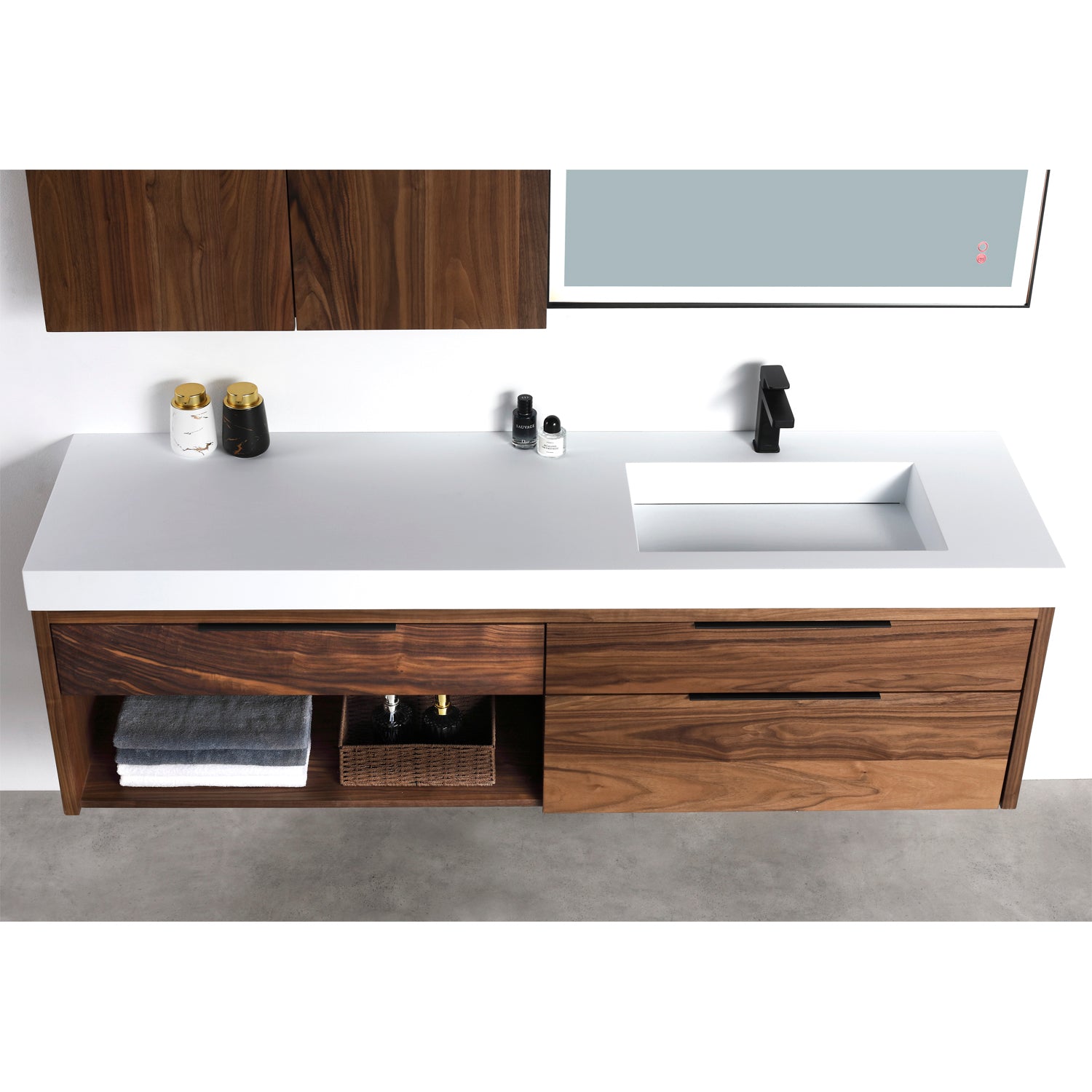 Collins 72" Vanity - Integrated Infinity Top