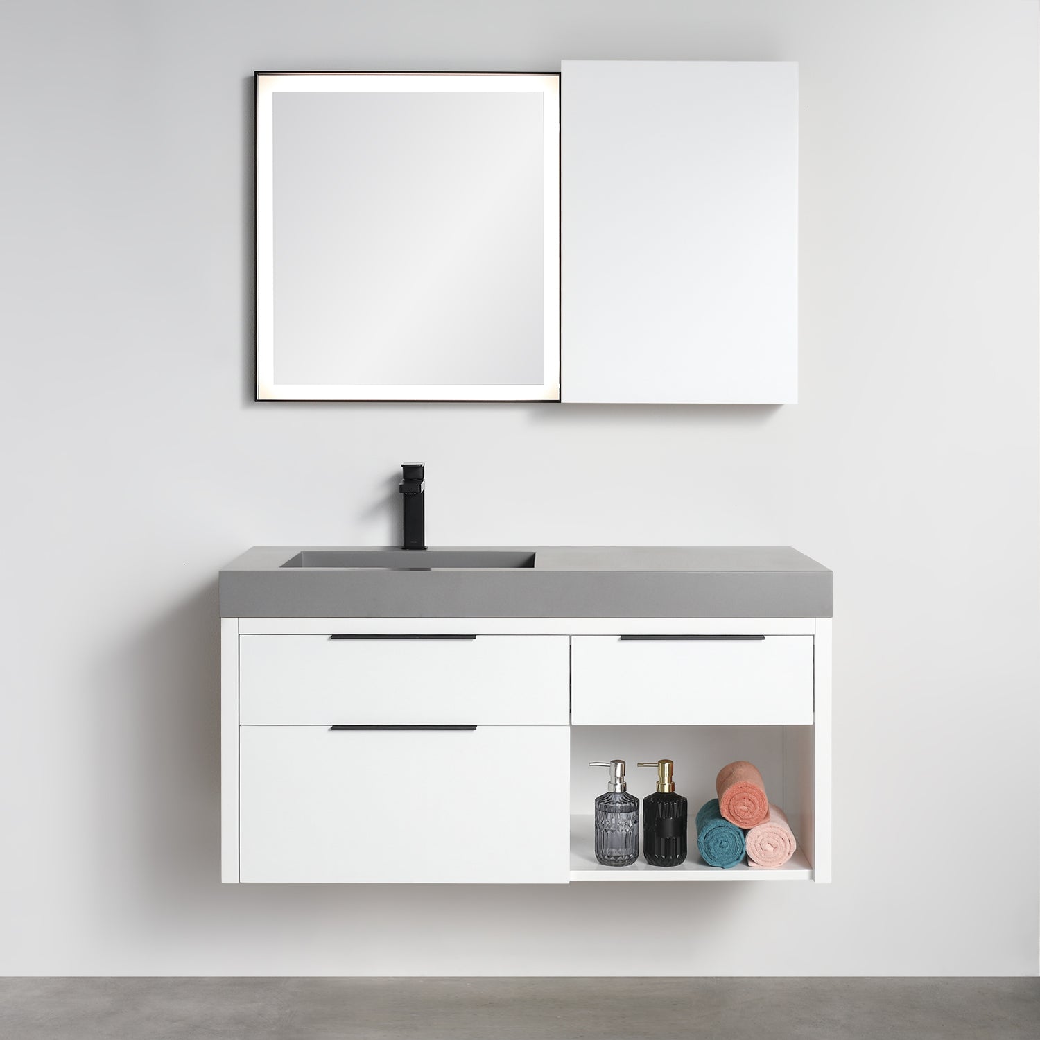 Collins 42" Vanity - Integrated Infinity Top