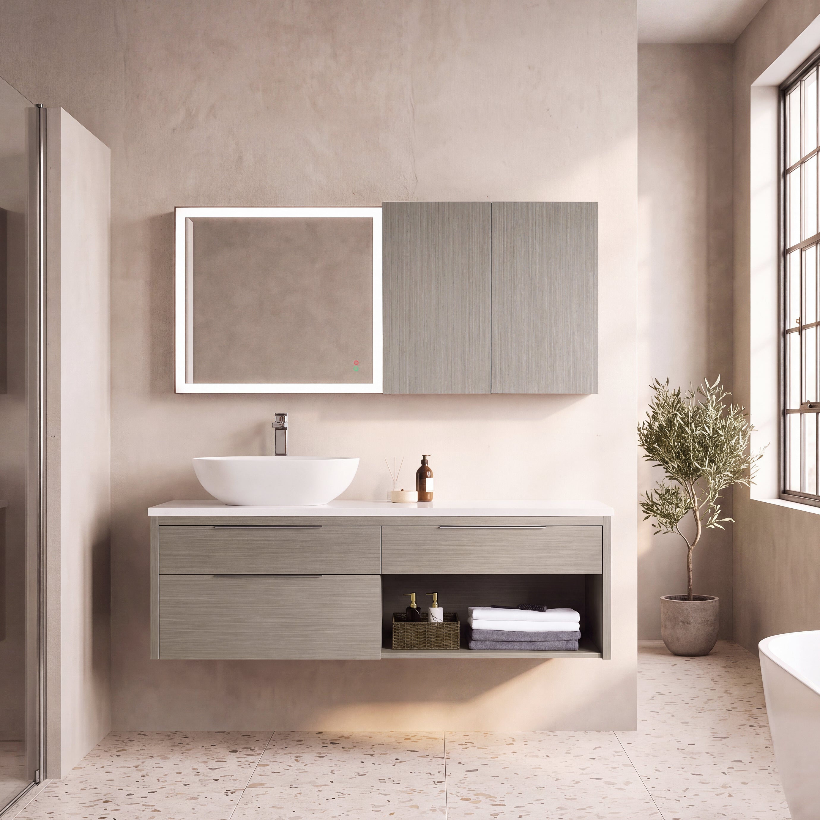 Collins 60" Vanity - Vessel Sink