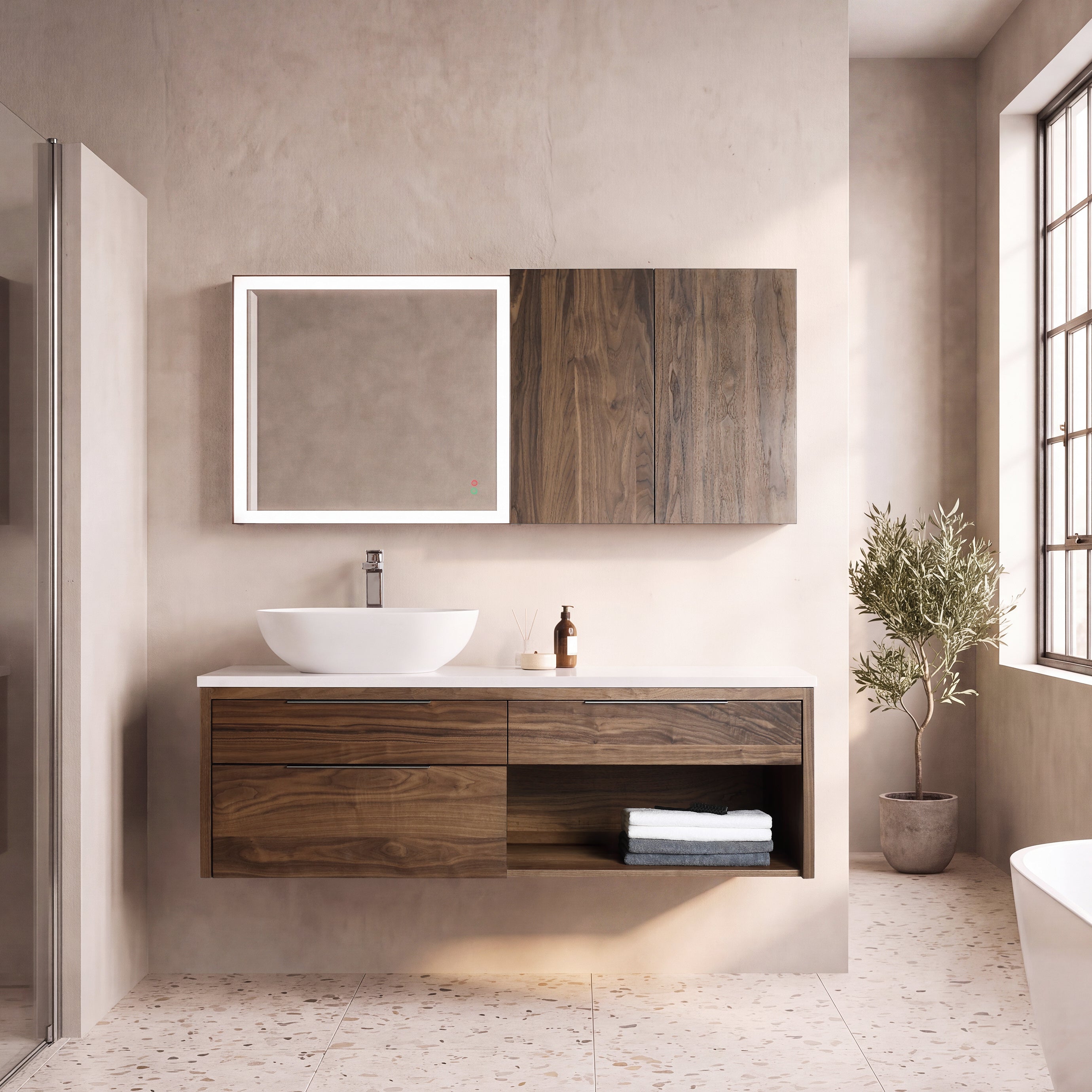 Collins 60" Vanity - Vessel Sink