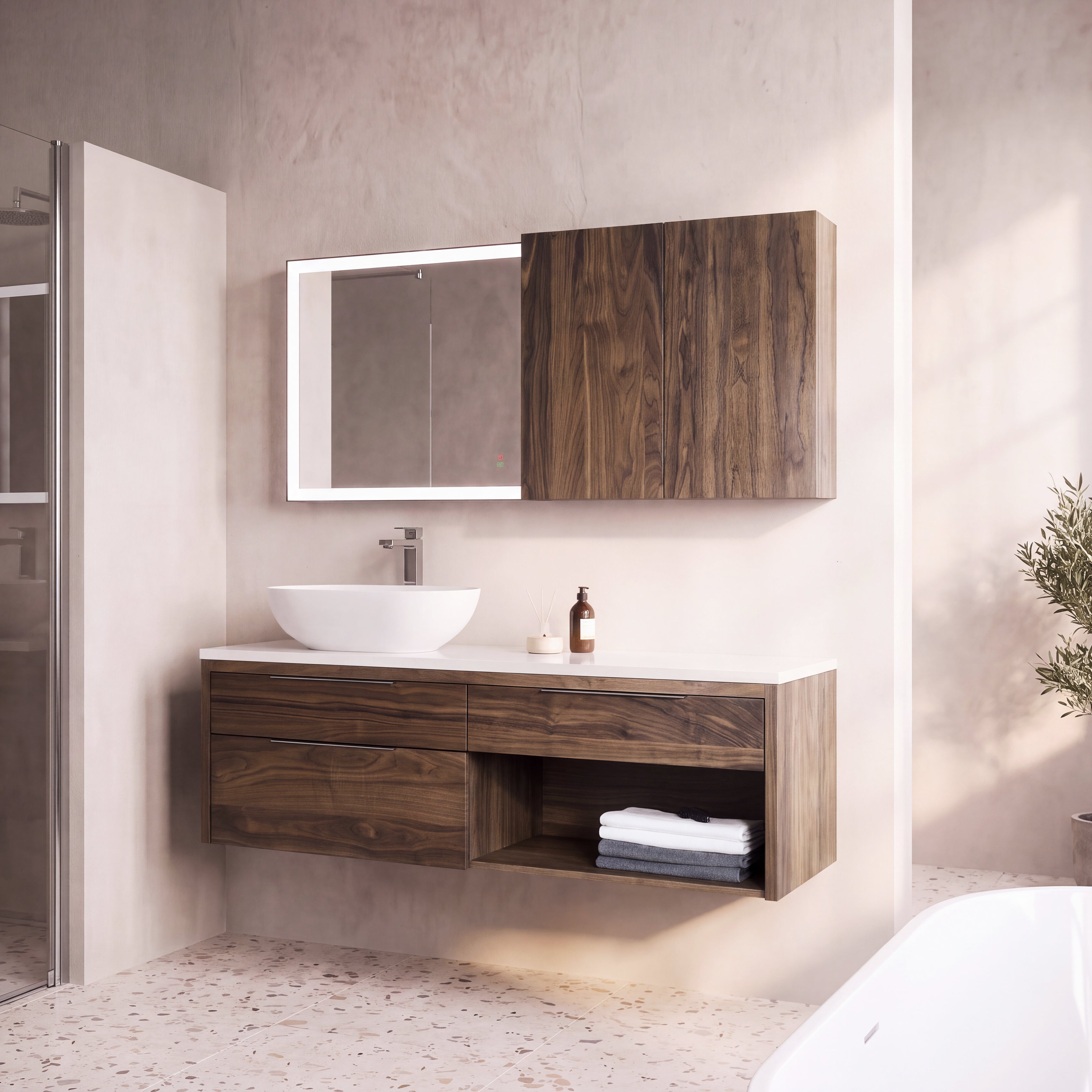 Collins 60" Vanity - Vessel Sink