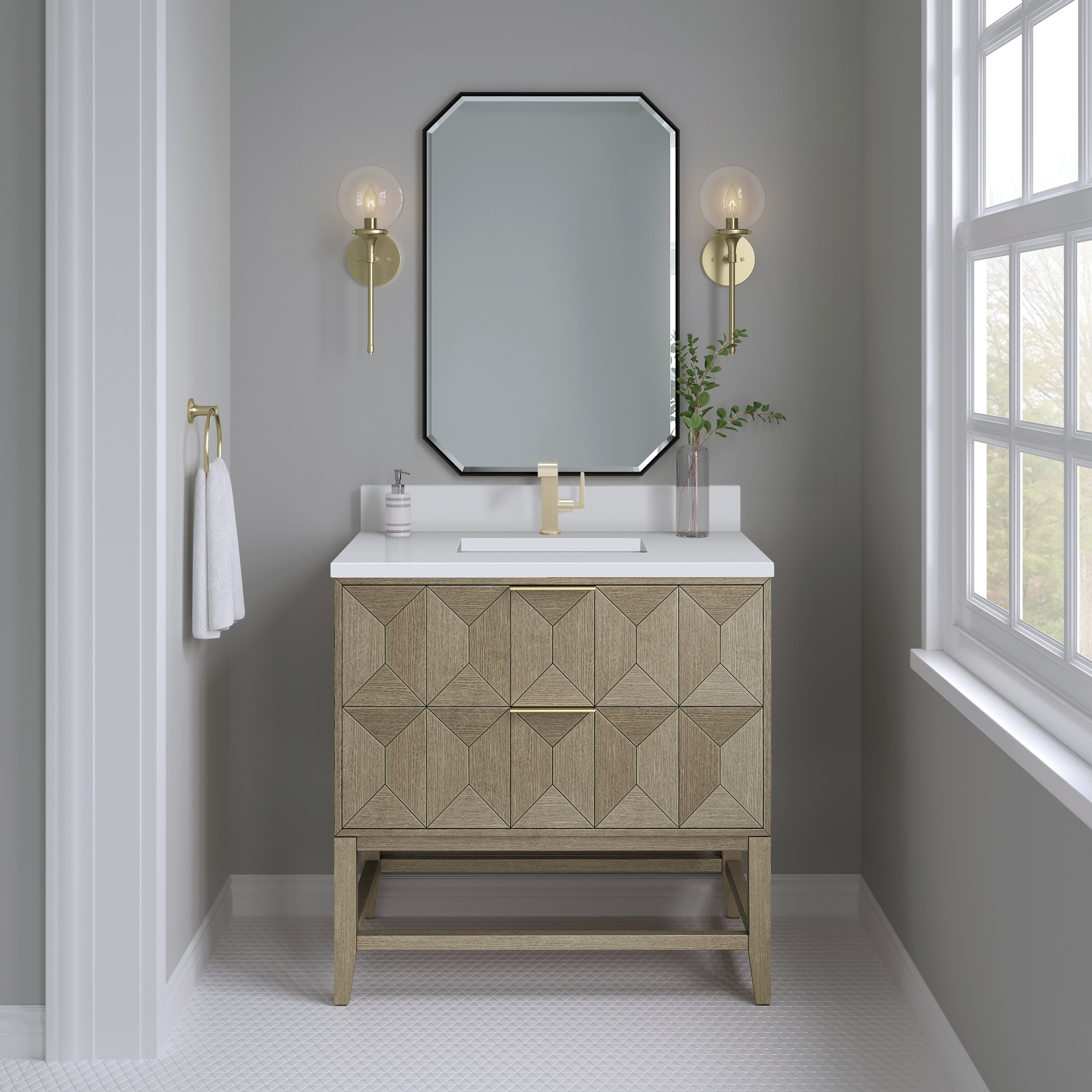 Vanity Emmeline 36 - 3cm Silestone Top