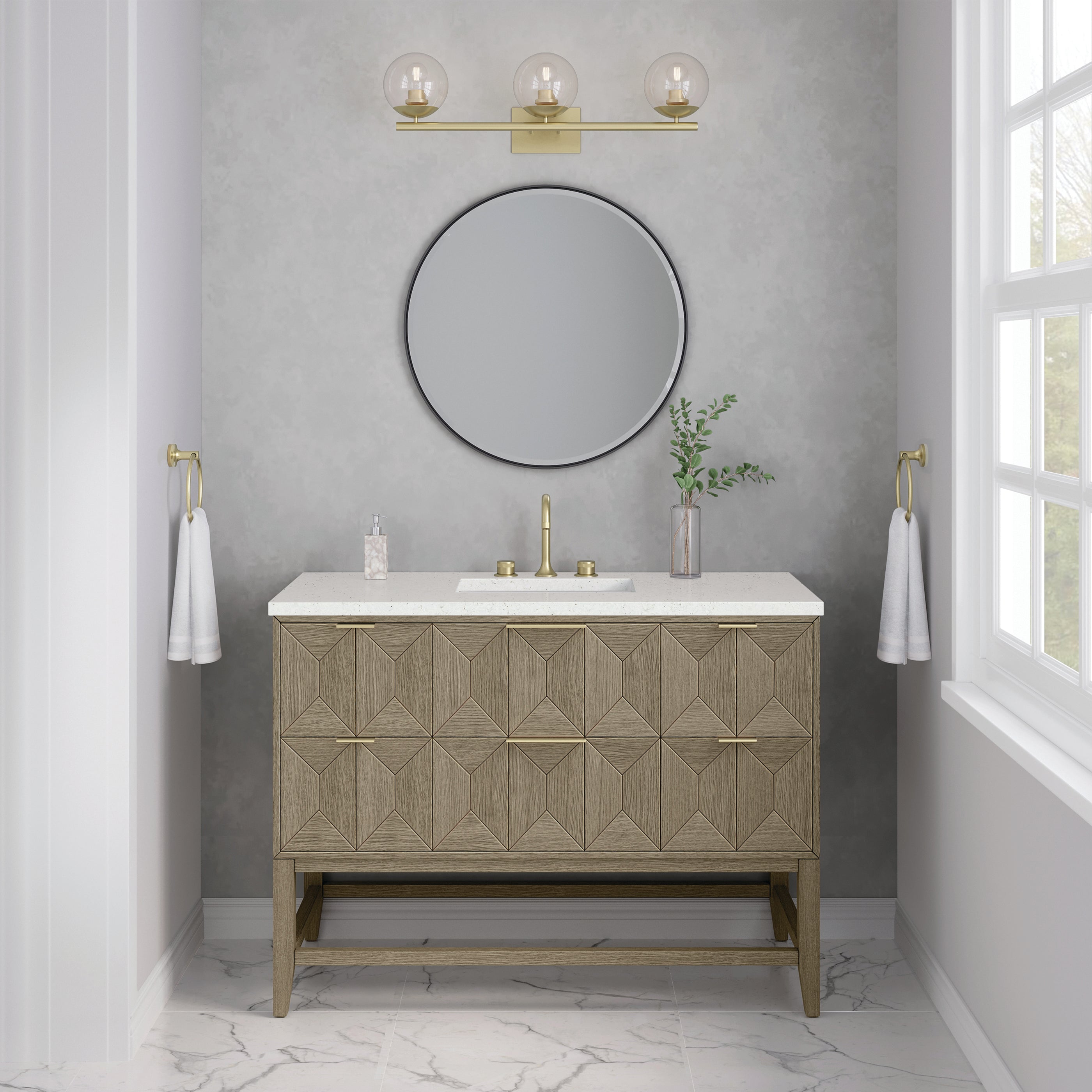 Emmeline 48" Single Vanity - 3cm Silestone Top