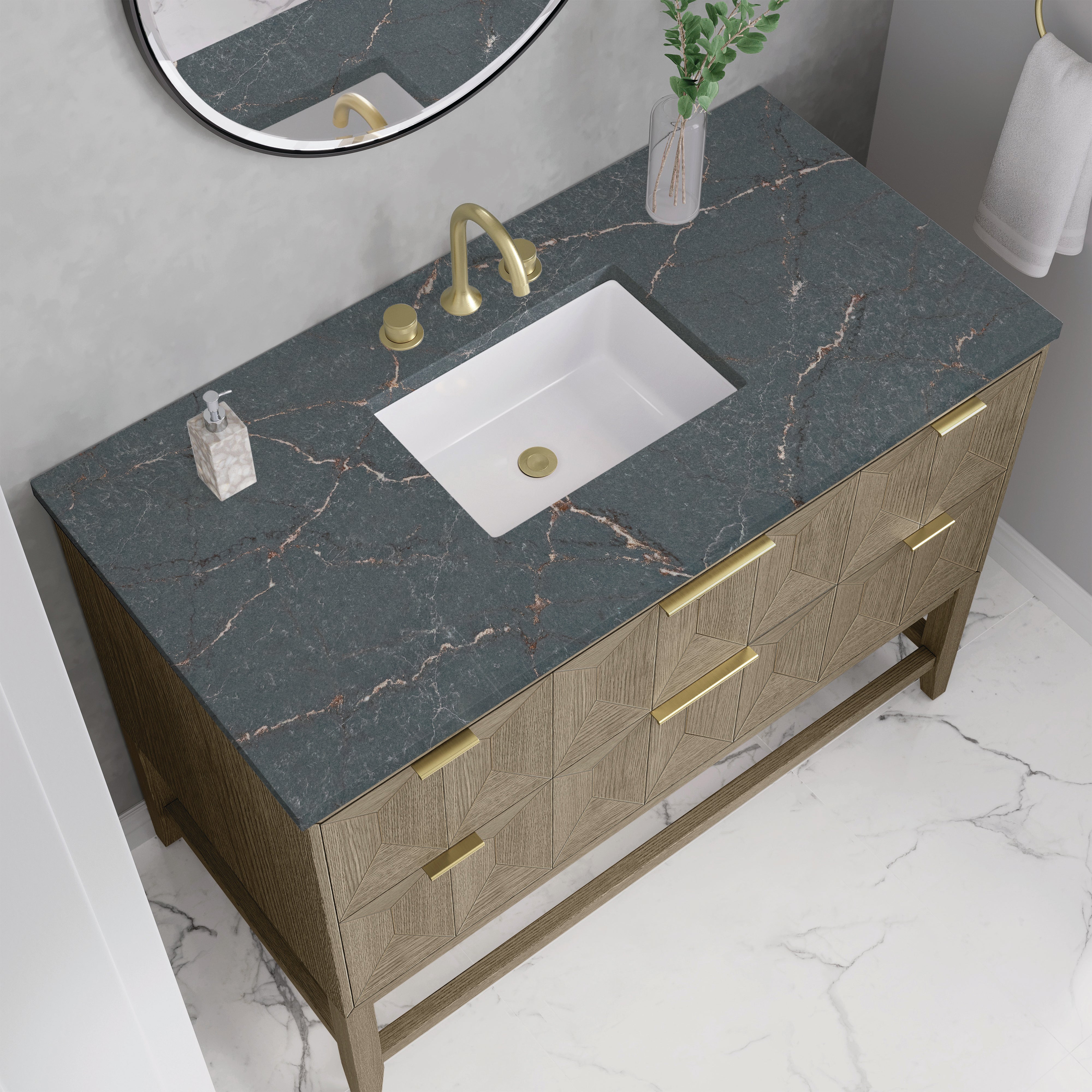 Emmeline 48" Single Vanity - 3cm Silestone Top
