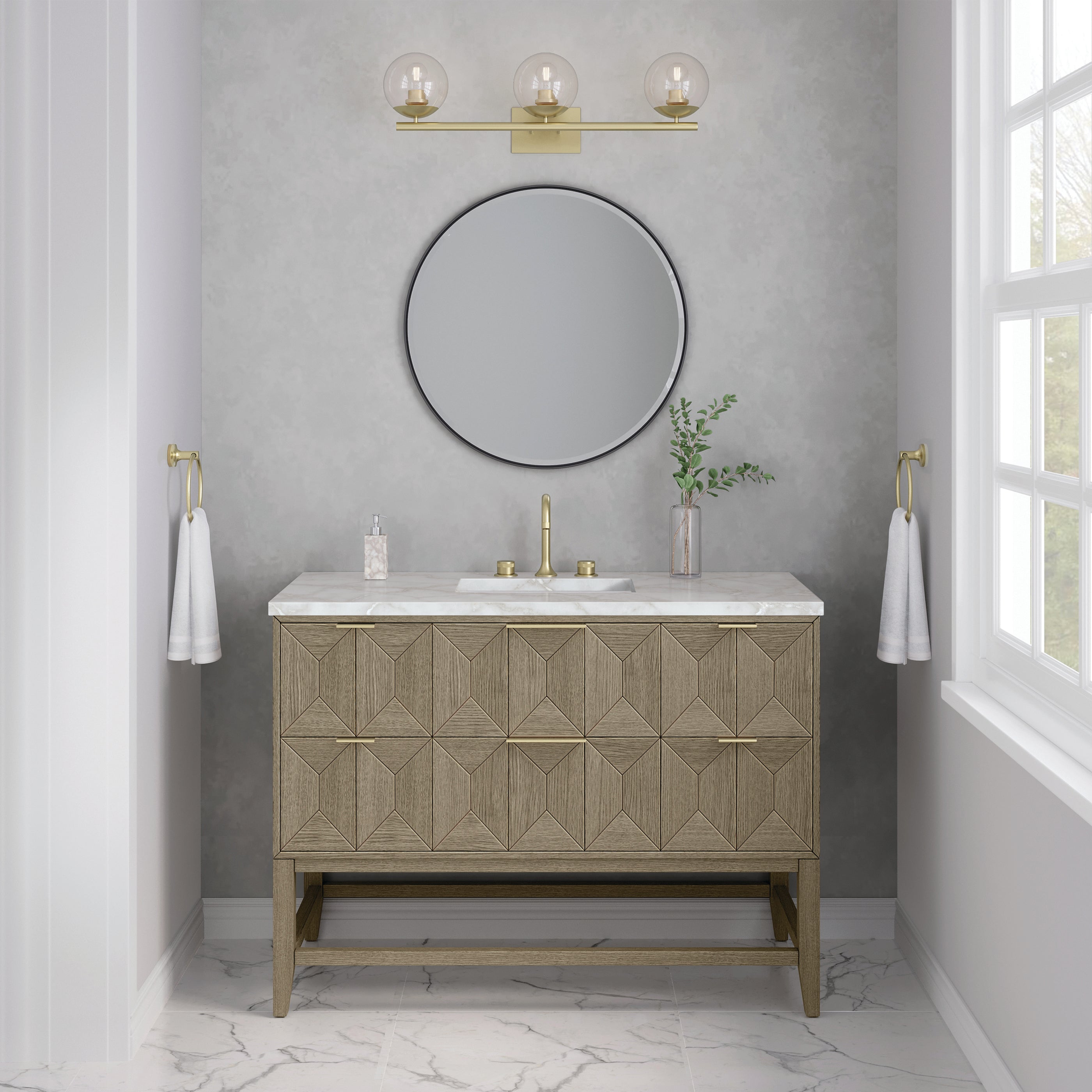Emmeline 48" Single Vanity - 3cm Silestone Top