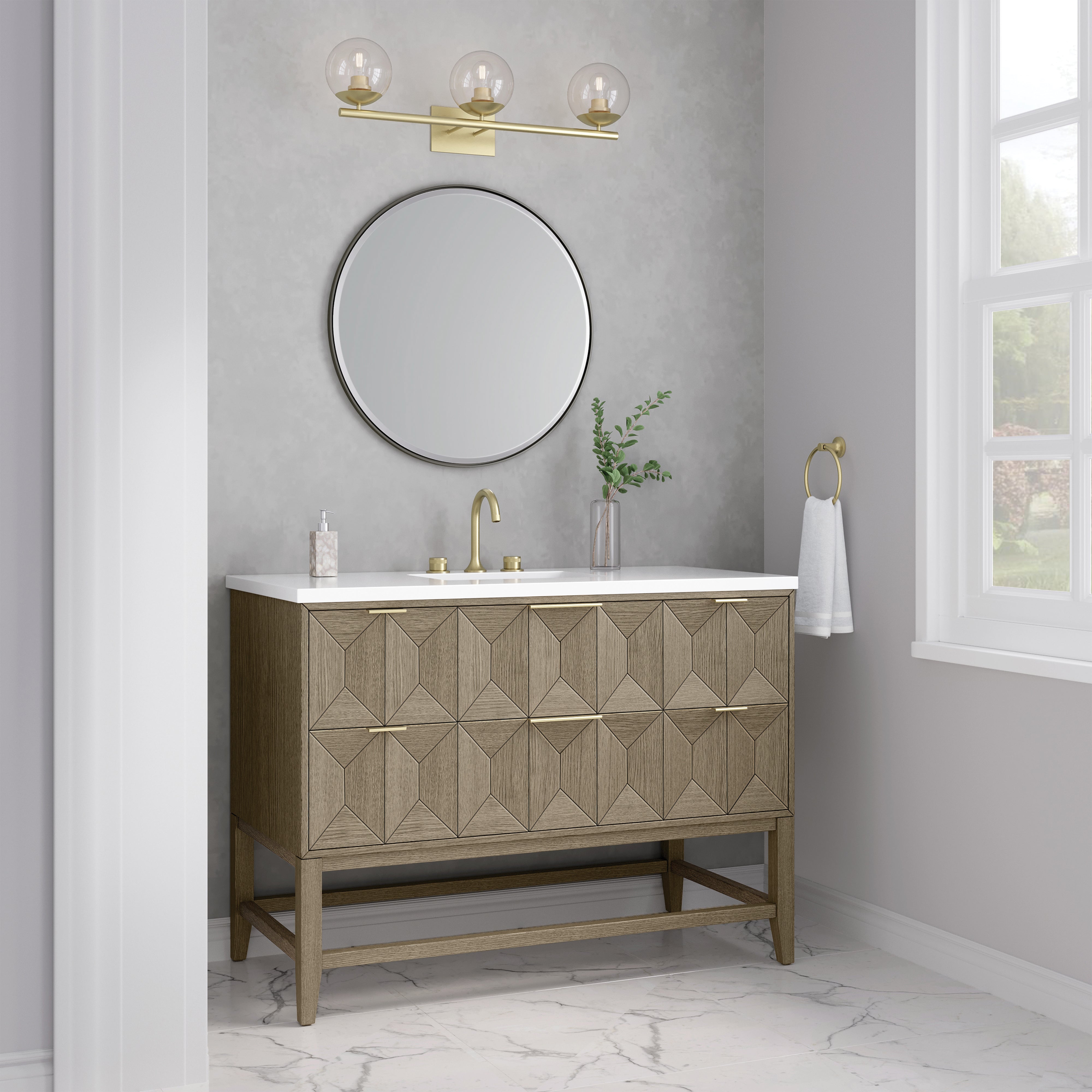 Emmeline 48" Single Vanity - 3cm Silestone Top