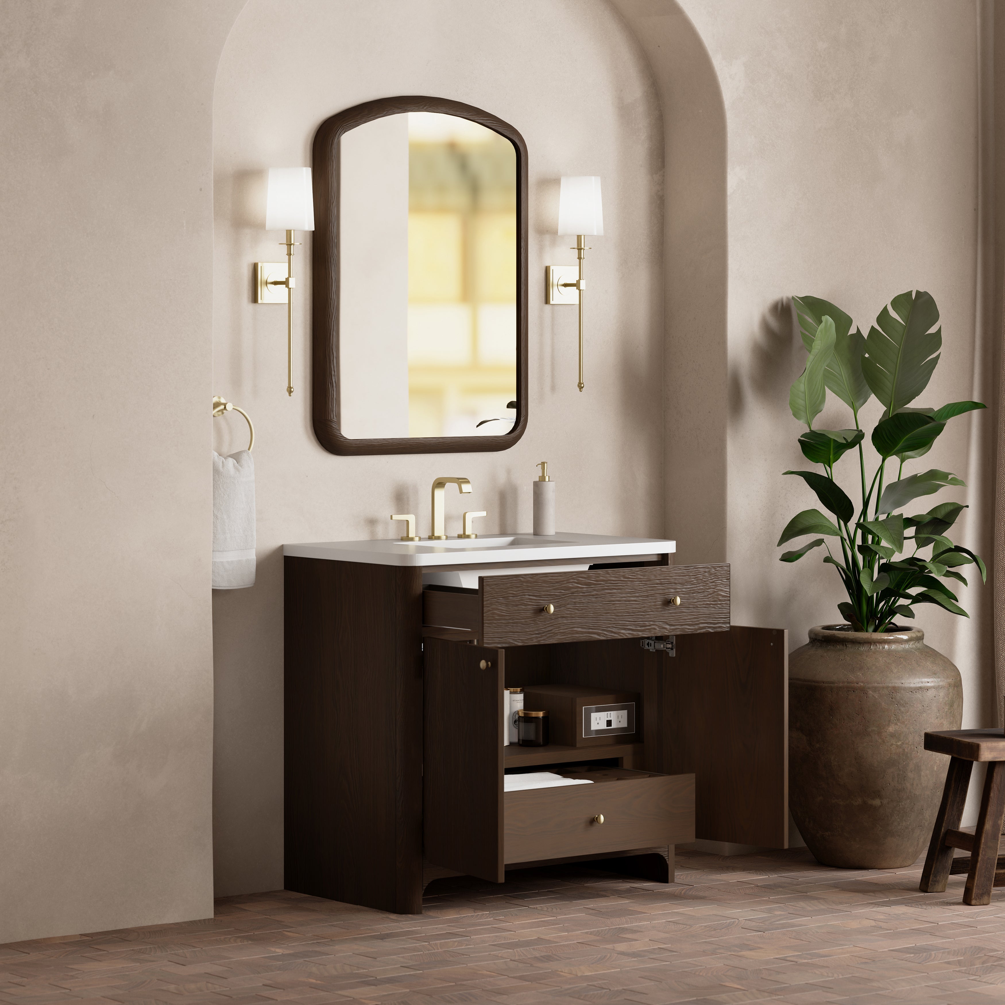 Gracyn 36" Single Vanity - 3cm Stone Top