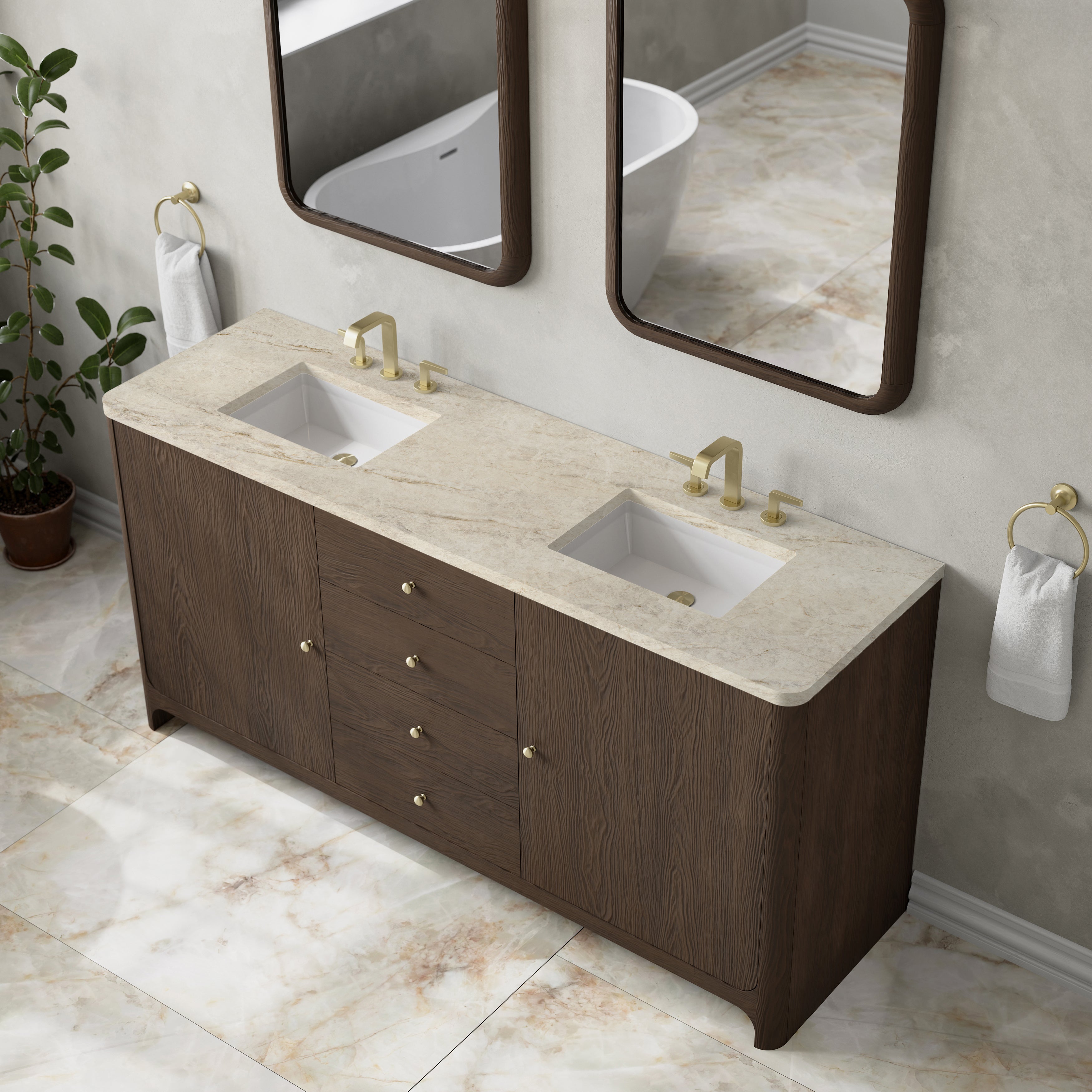 Gracyn 72" Single Vanity - 3cm Stone Top