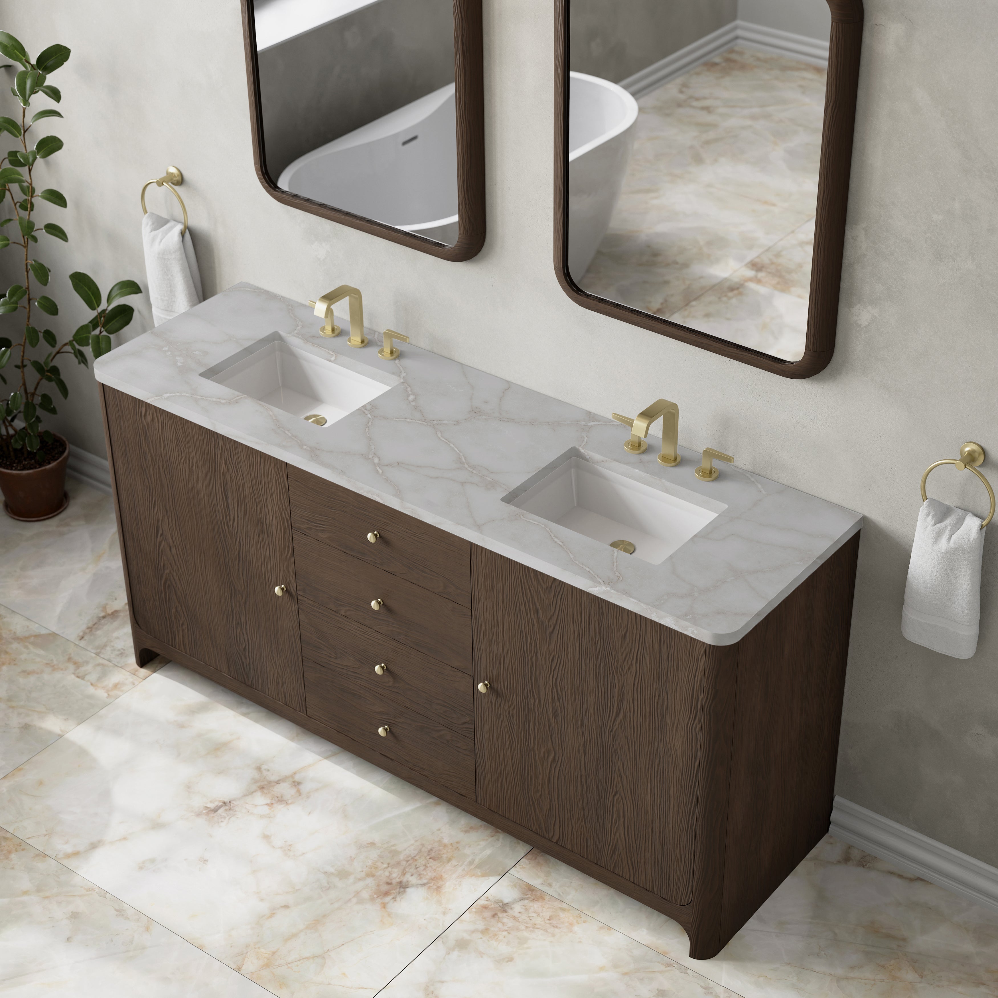 Gracyn 72" Single Vanity - 3cm Stone Top