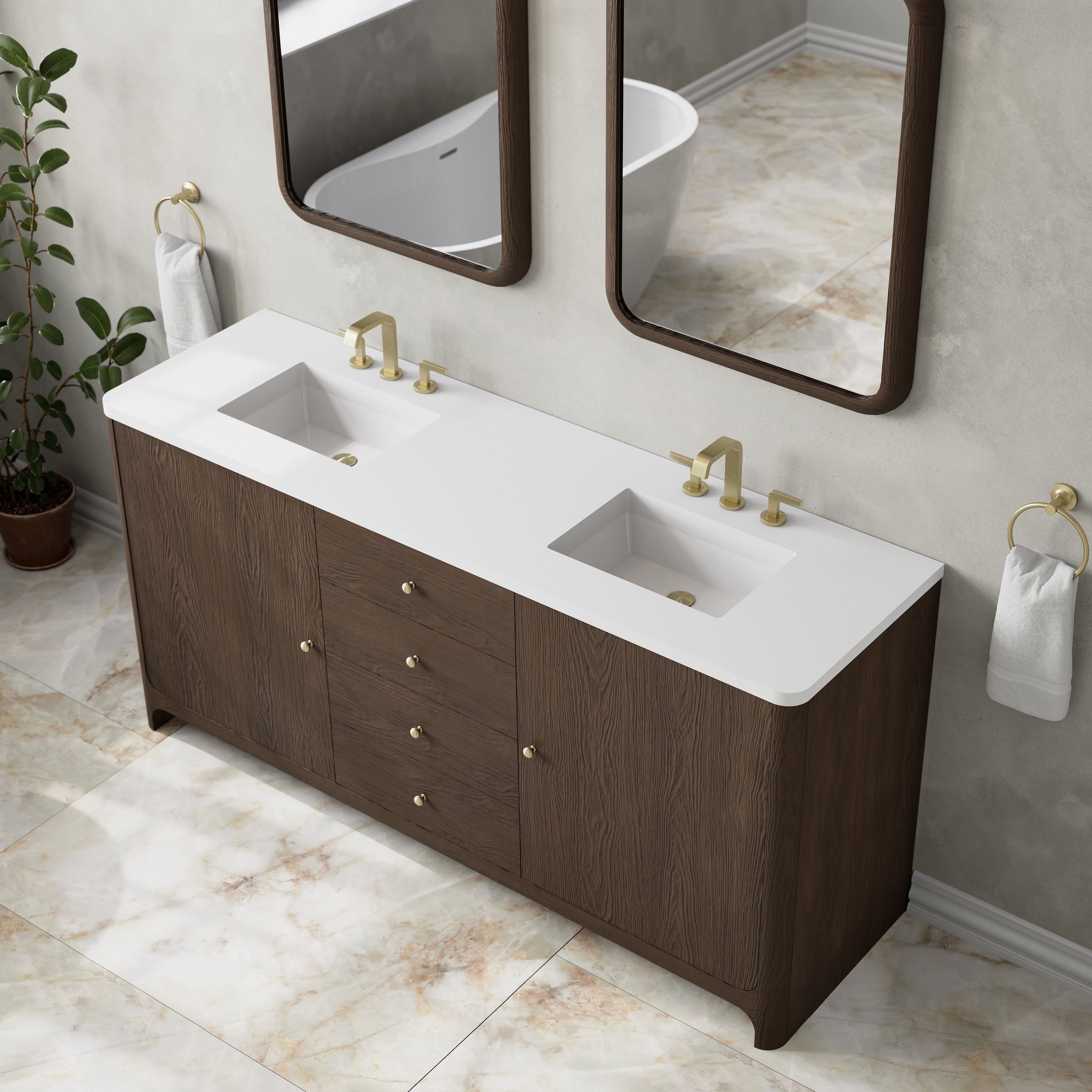 Gracyn 72" Single Vanity - 3cm Stone Top