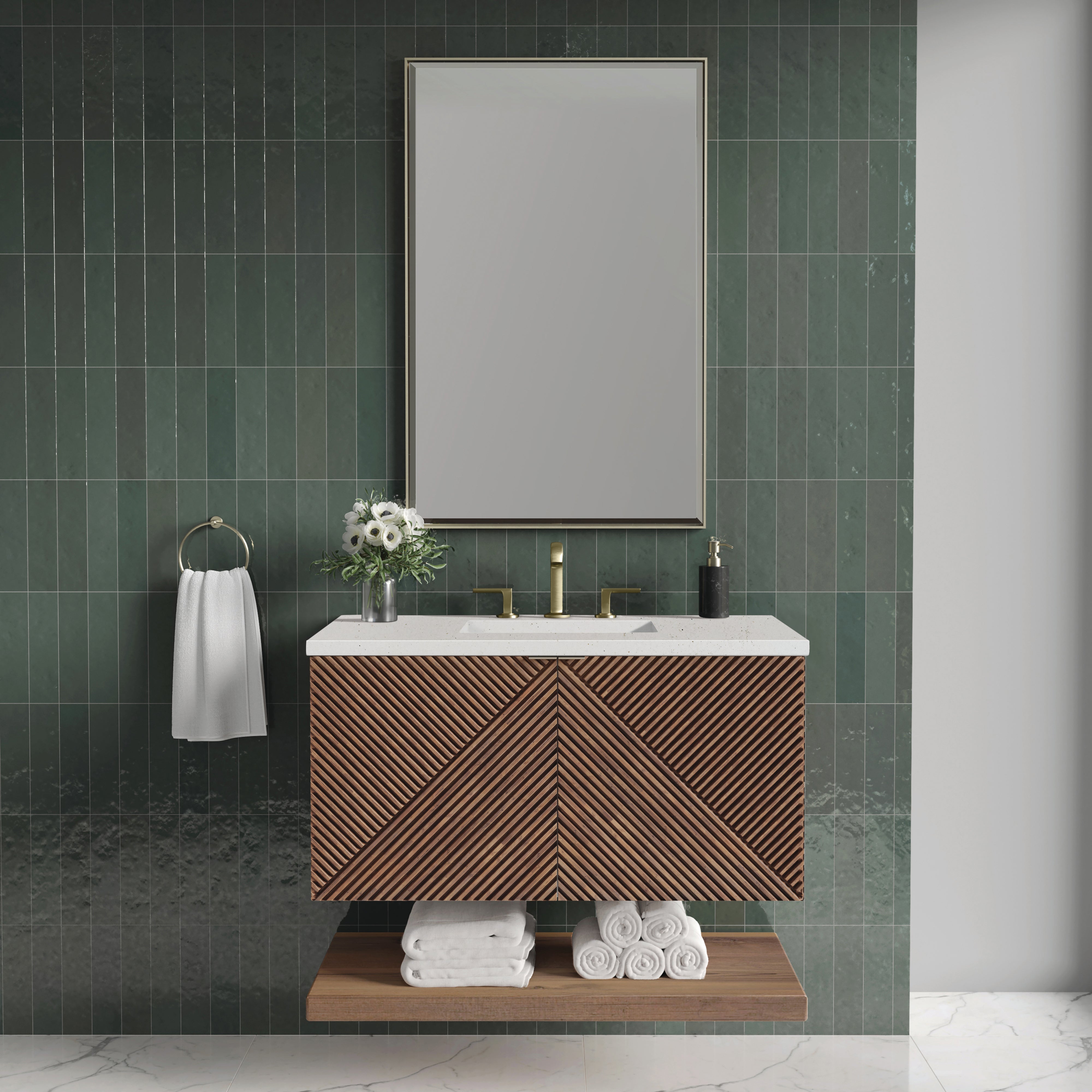 Marcello 36" Single Vanity - 3cm Stone Top